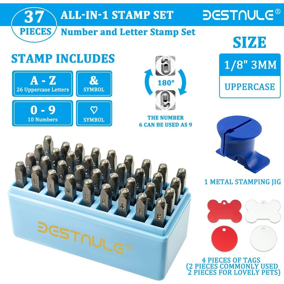 Kit de Estampado de Metal BESTNULE 38 Piezas 3mm