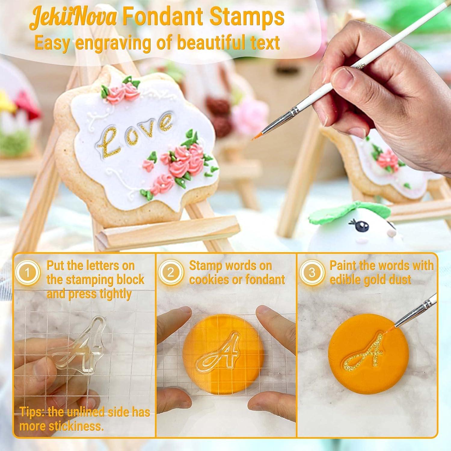 Set de 4 Sellos de Fondant JekiiNova para Galletas y Pasteles