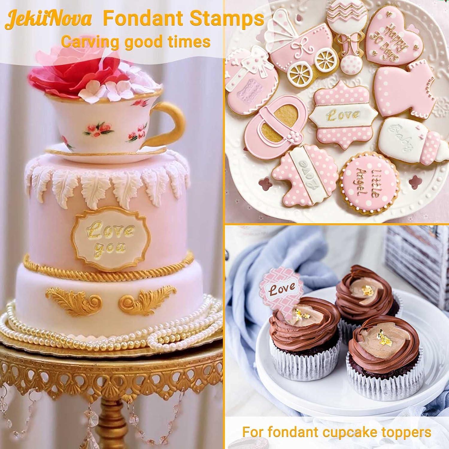 Set de 4 Sellos de Fondant JekiiNova para Galletas y Pasteles