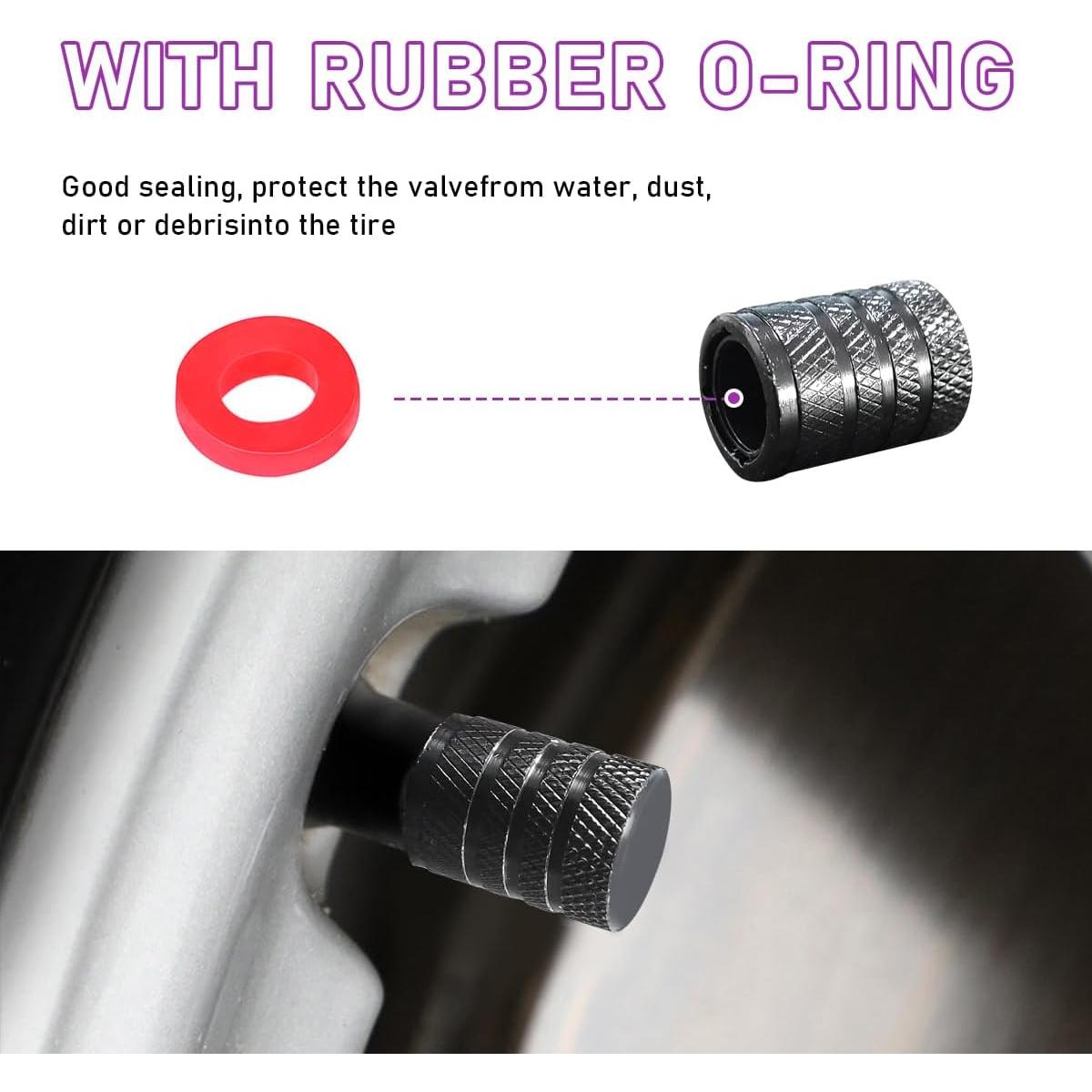 Ziciner 10 Tapones de Válvula de Neumático de Aluminio