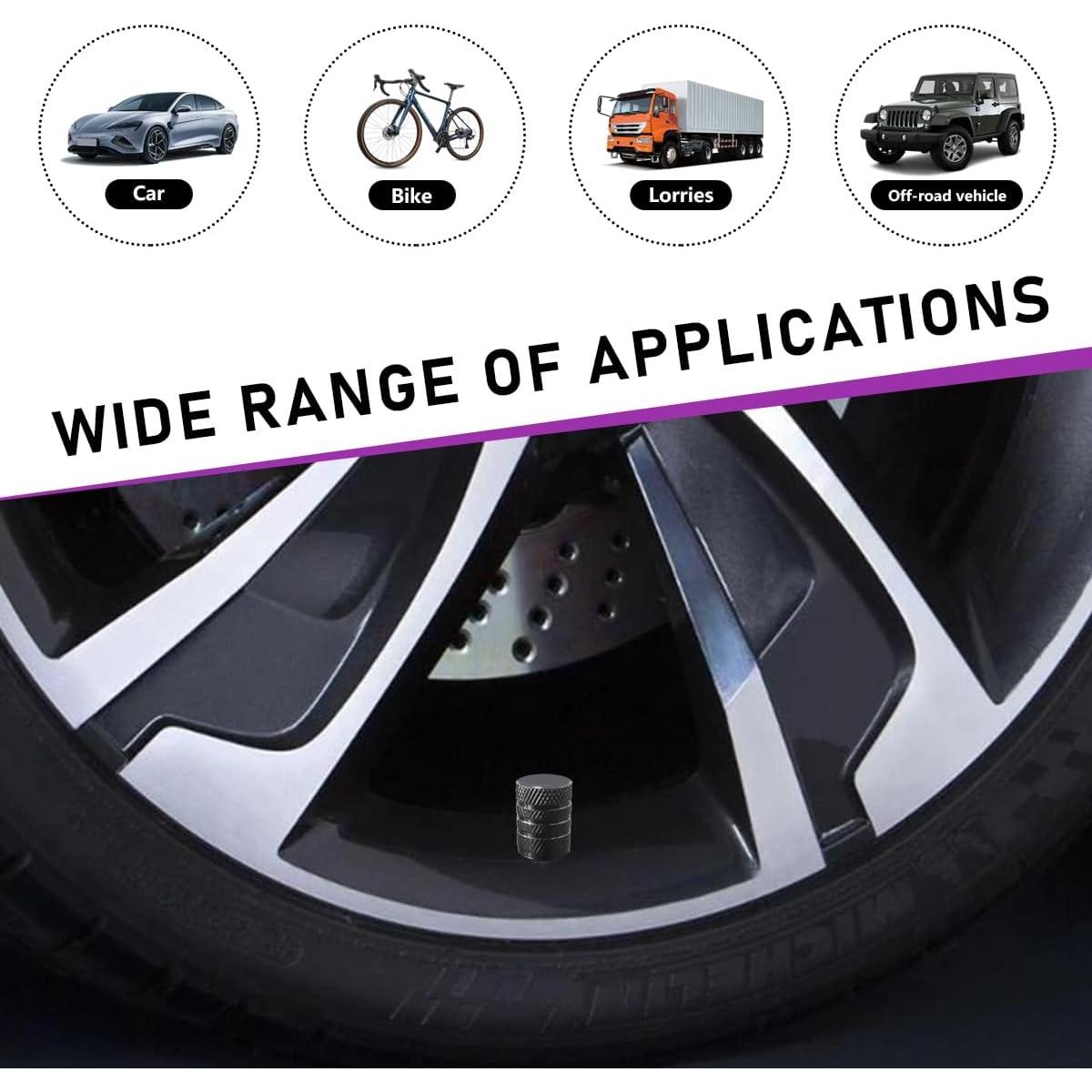 Ziciner 10 Tapones de Válvula de Neumático de Aluminio