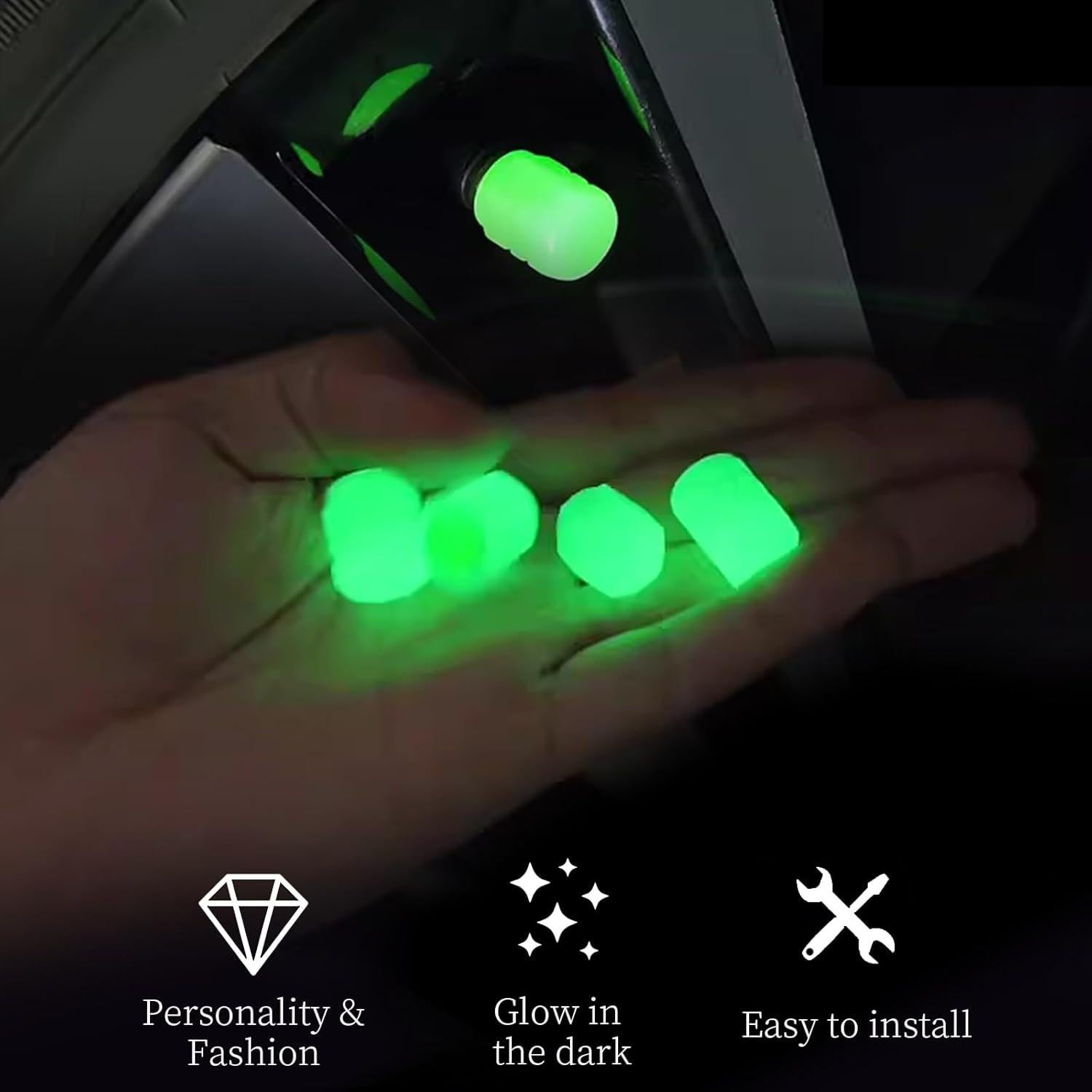 8 Tapones de Válvula Brillantes SUMAJU para Neumáticos