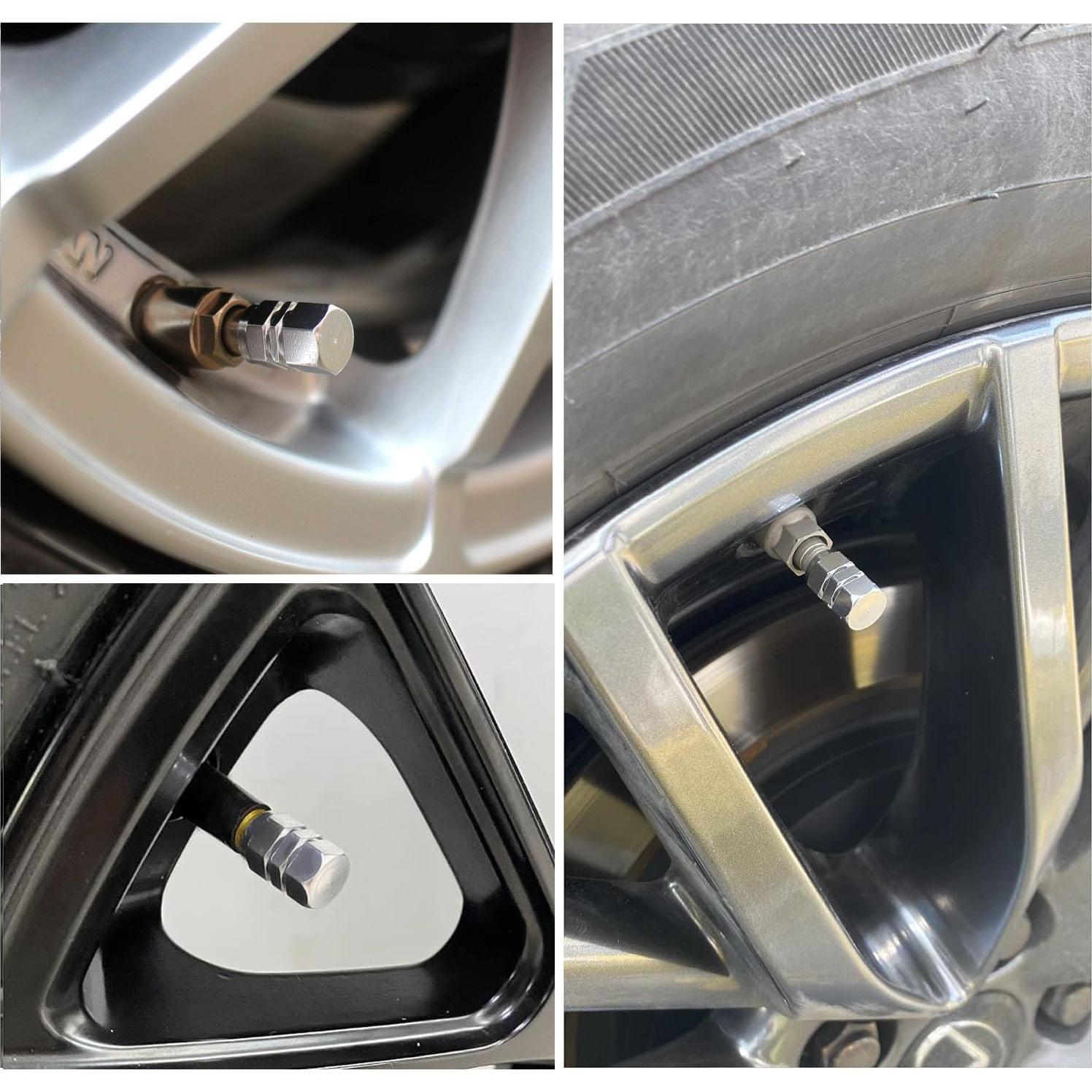 50 Tapones de Válvula de Neumático Z-oneMart Hexagonales