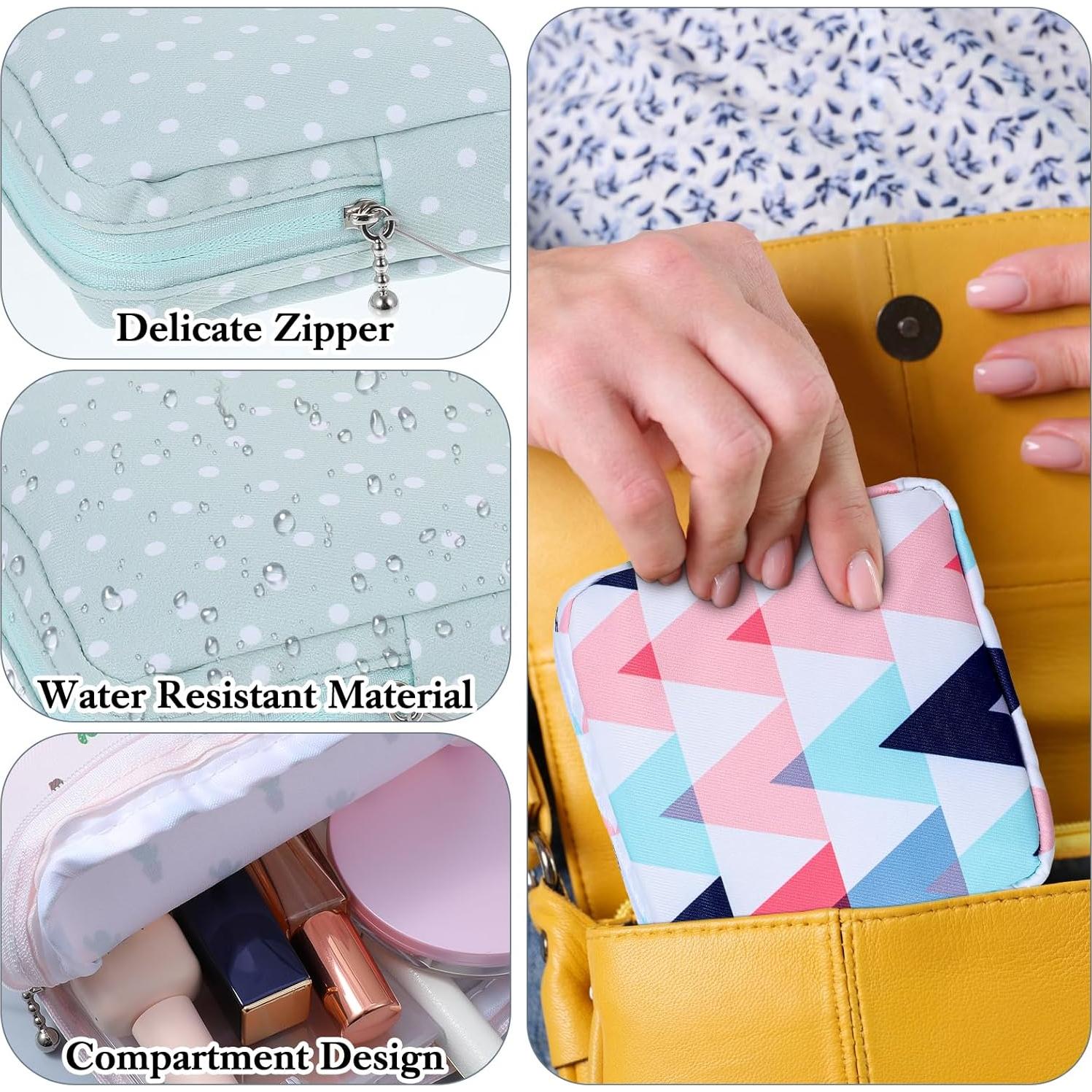 Juego de 4 Bolsas Portátiles APLZGMG para Toallas Menstruales