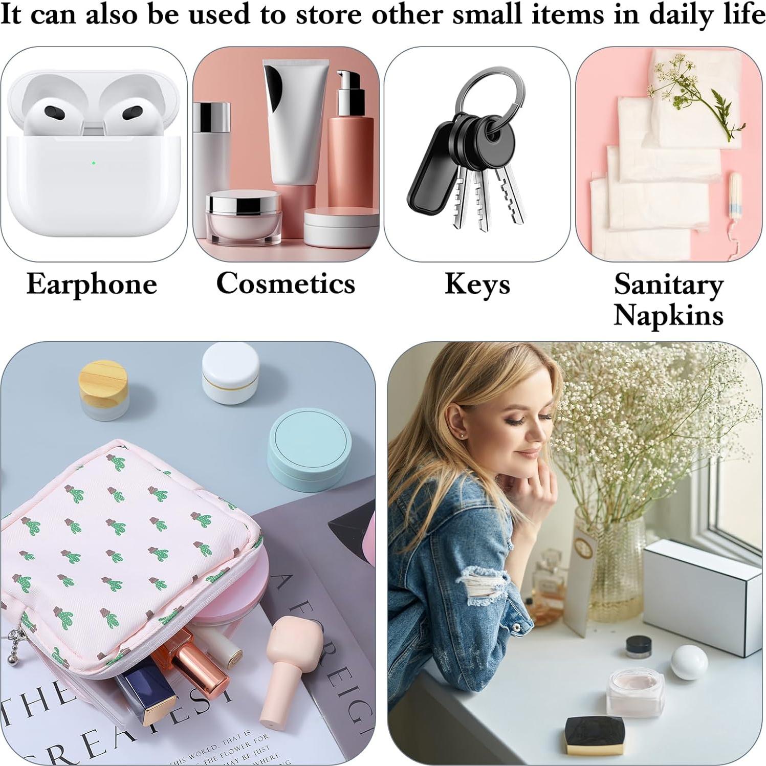 Juego de 4 Bolsas Portátiles APLZGMG para Toallas Menstruales