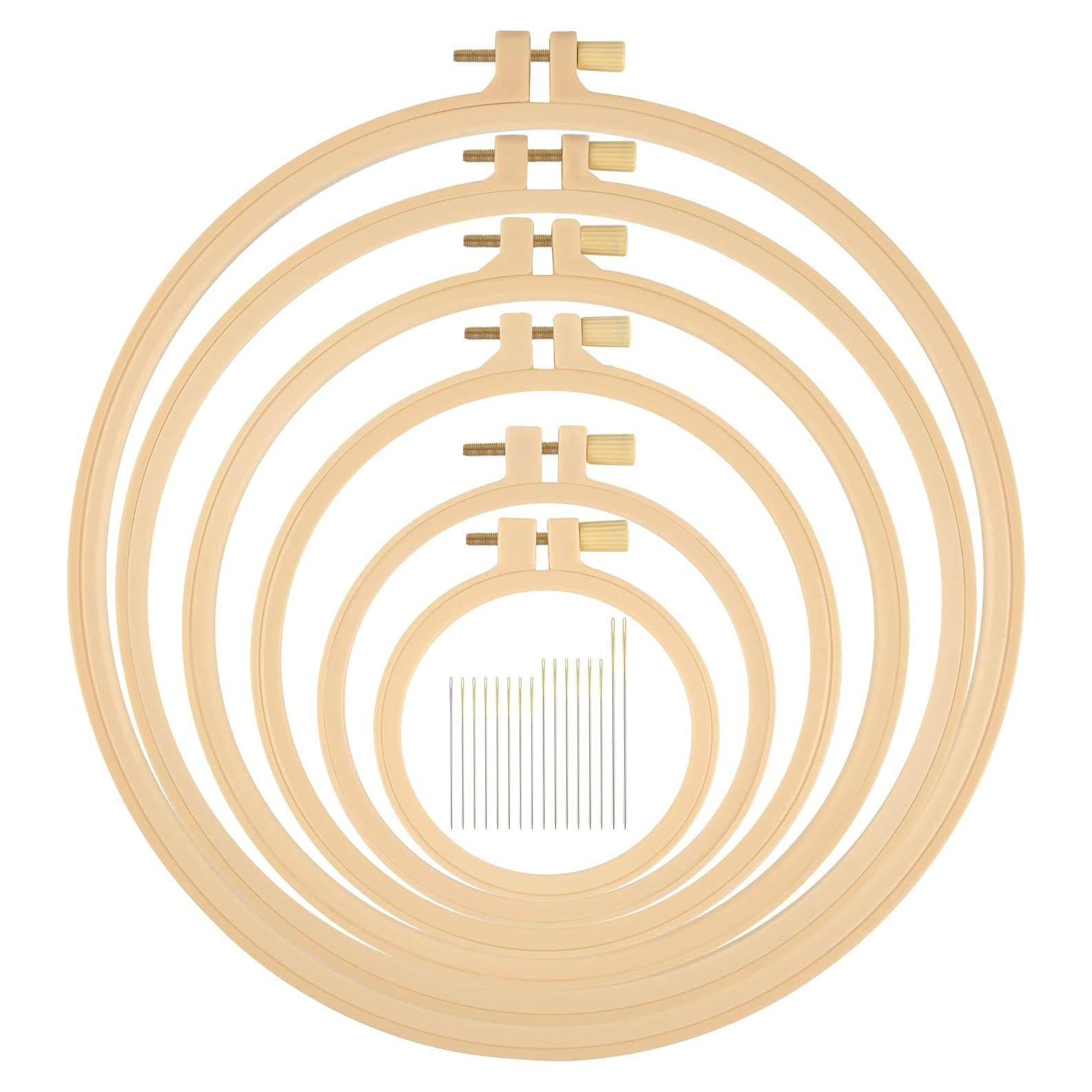 Set de 6 Aros de Bordado Plástico Phinus 9.2 a 27.1 cm