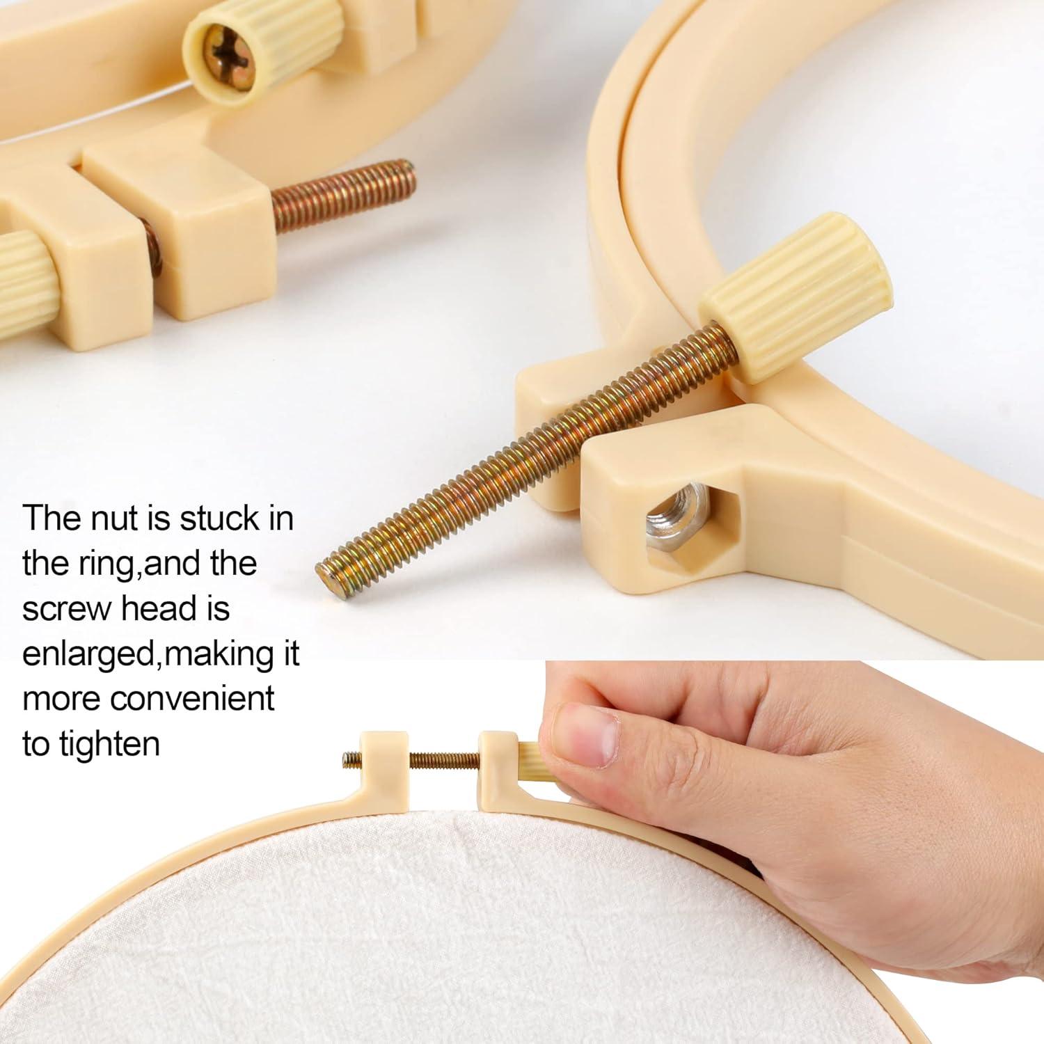 Set de 6 Aros de Bordado Plástico Phinus 9.2 a 27.1 cm