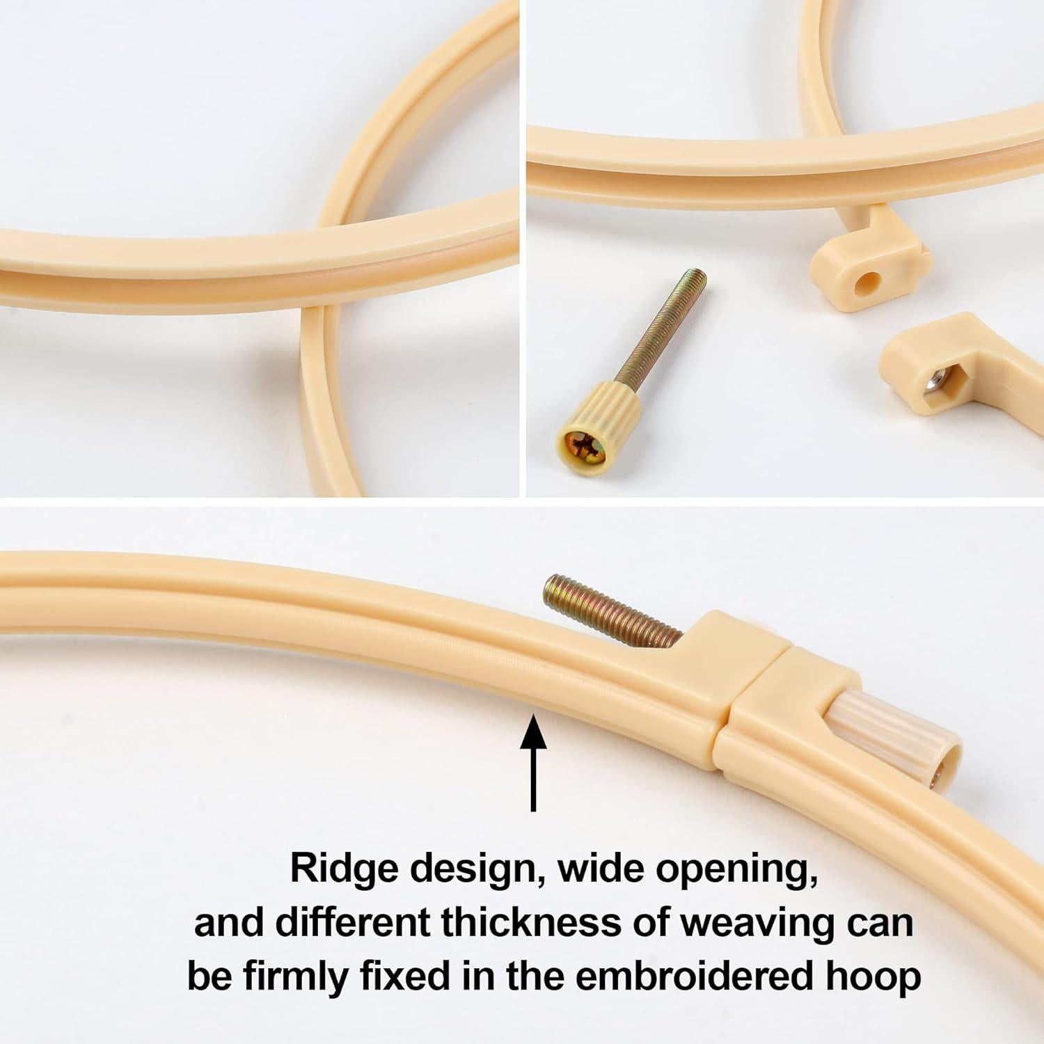 Set de 6 Aros de Bordado Plástico Phinus 9.2 a 27.1 cm