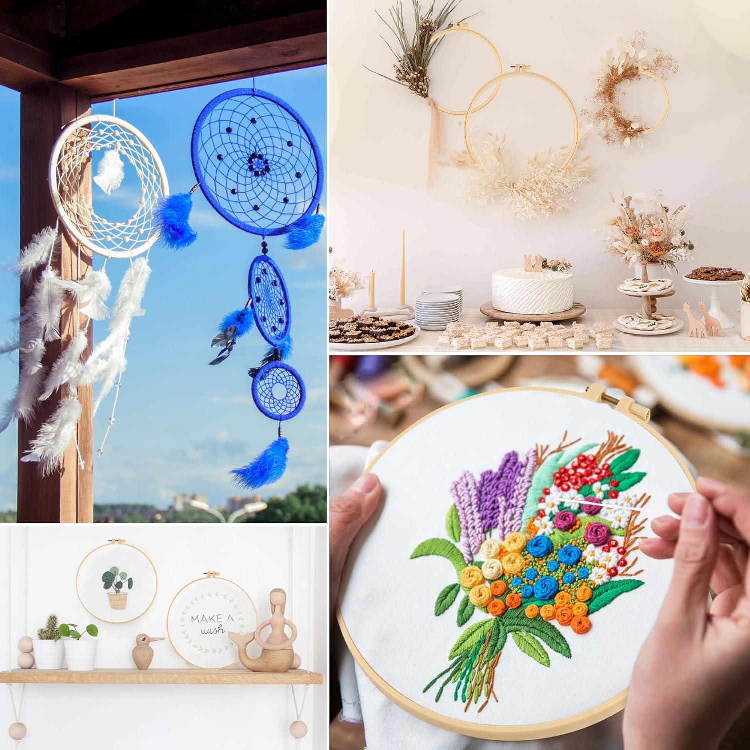 Set de 6 Aros de Bordado Plástico Phinus 9.2 a 27.1 cm