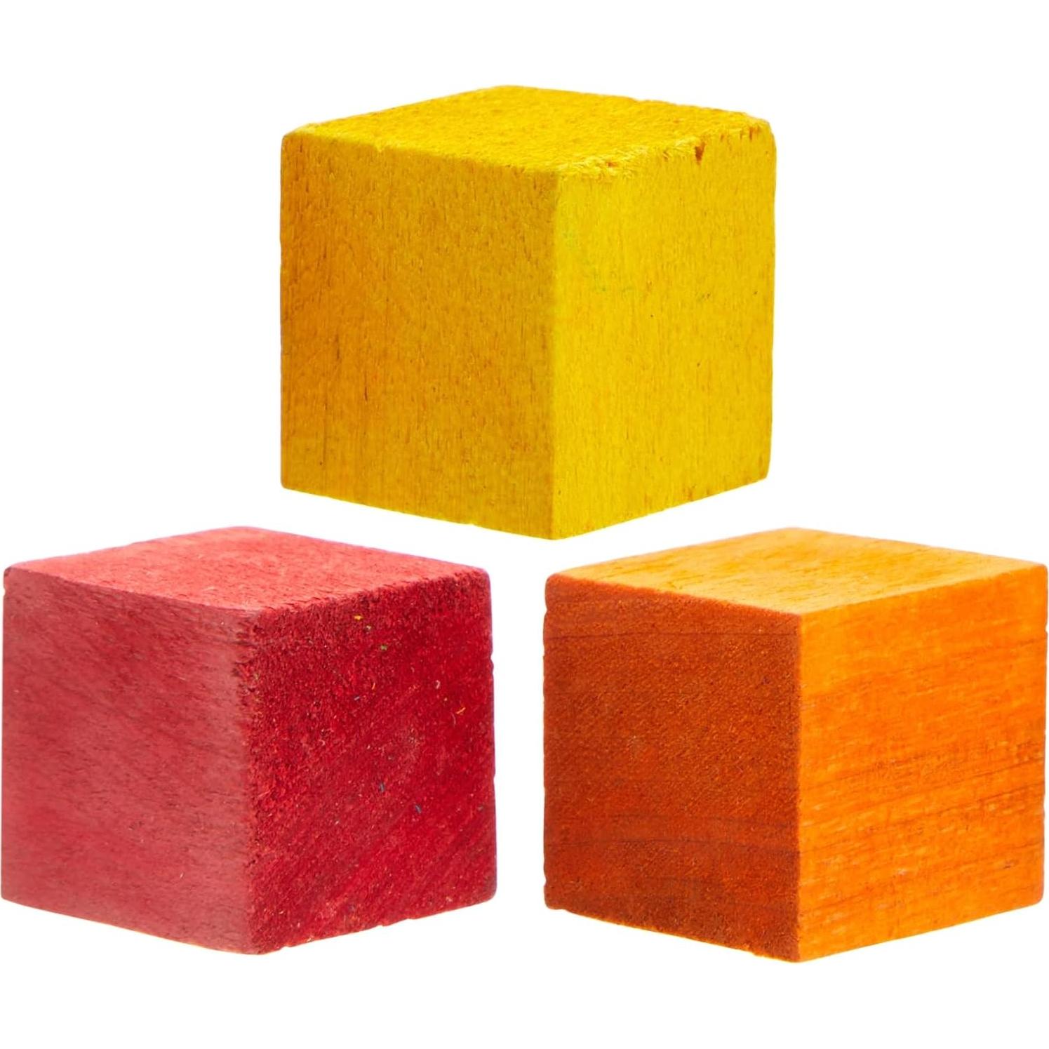 Bloques de Madera Coloridos Bright Creations 100 Piezas 1.52 cm