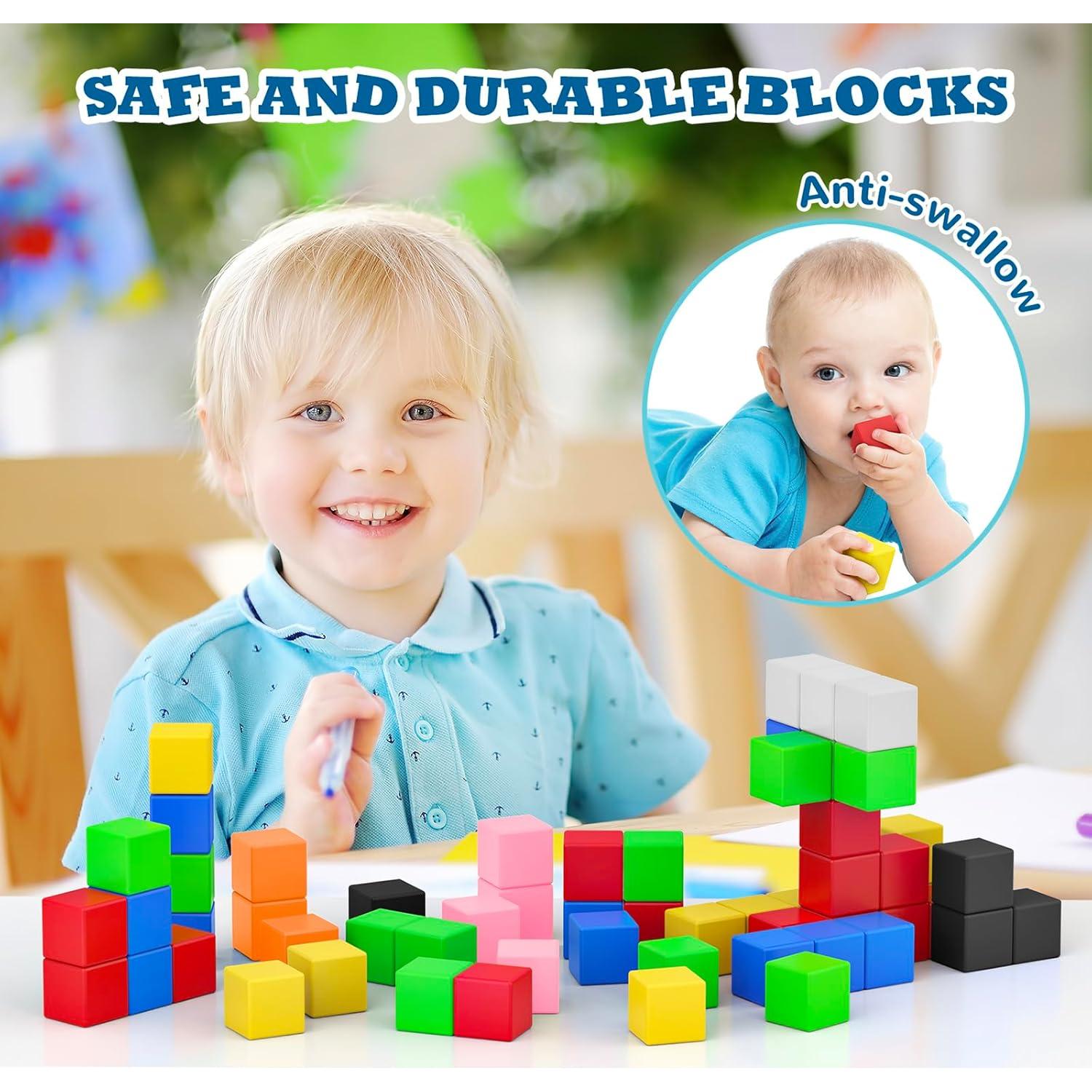 Bloques Magnéticos 64 Piezas ROMDS Juguetes Educativos Niños