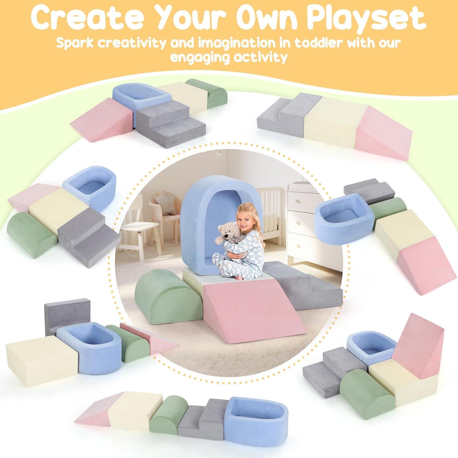 Bloques de Escalada de Espuma Whiffee para Niños 1-3 Años