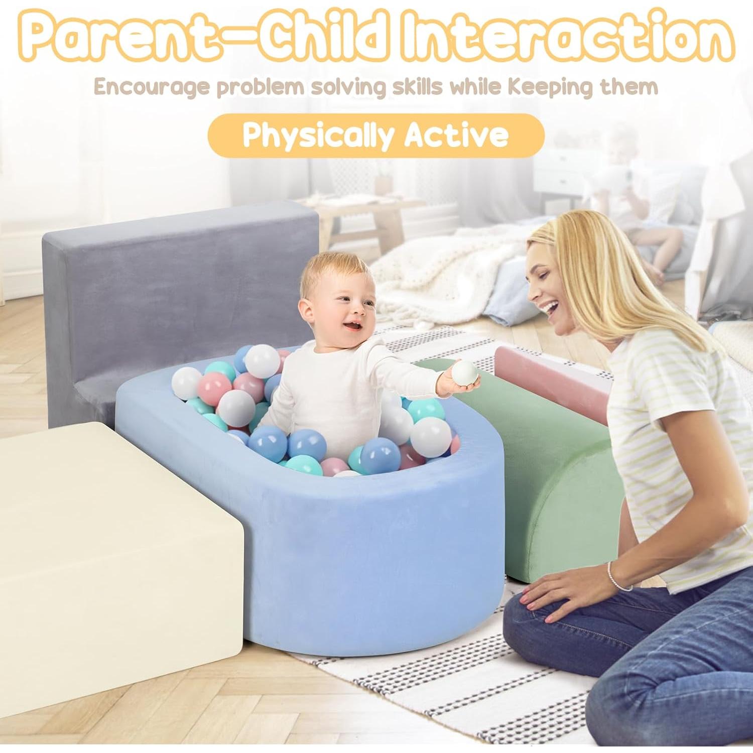 Bloques de Escalada de Espuma Whiffee para Niños 1-3 Años