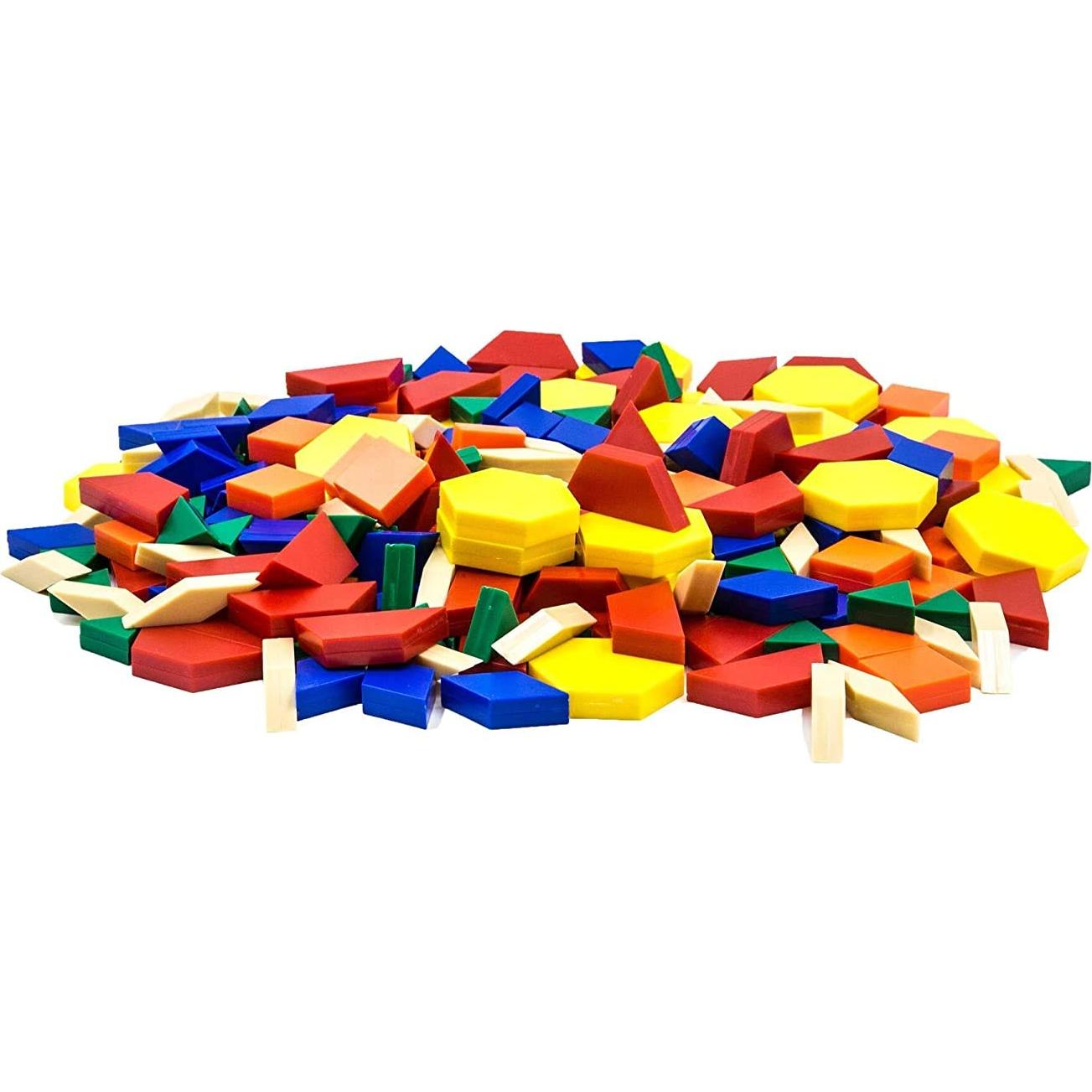 Bloques de Patrón de Espuma hand2mind - Juego de 250 Formas 3D