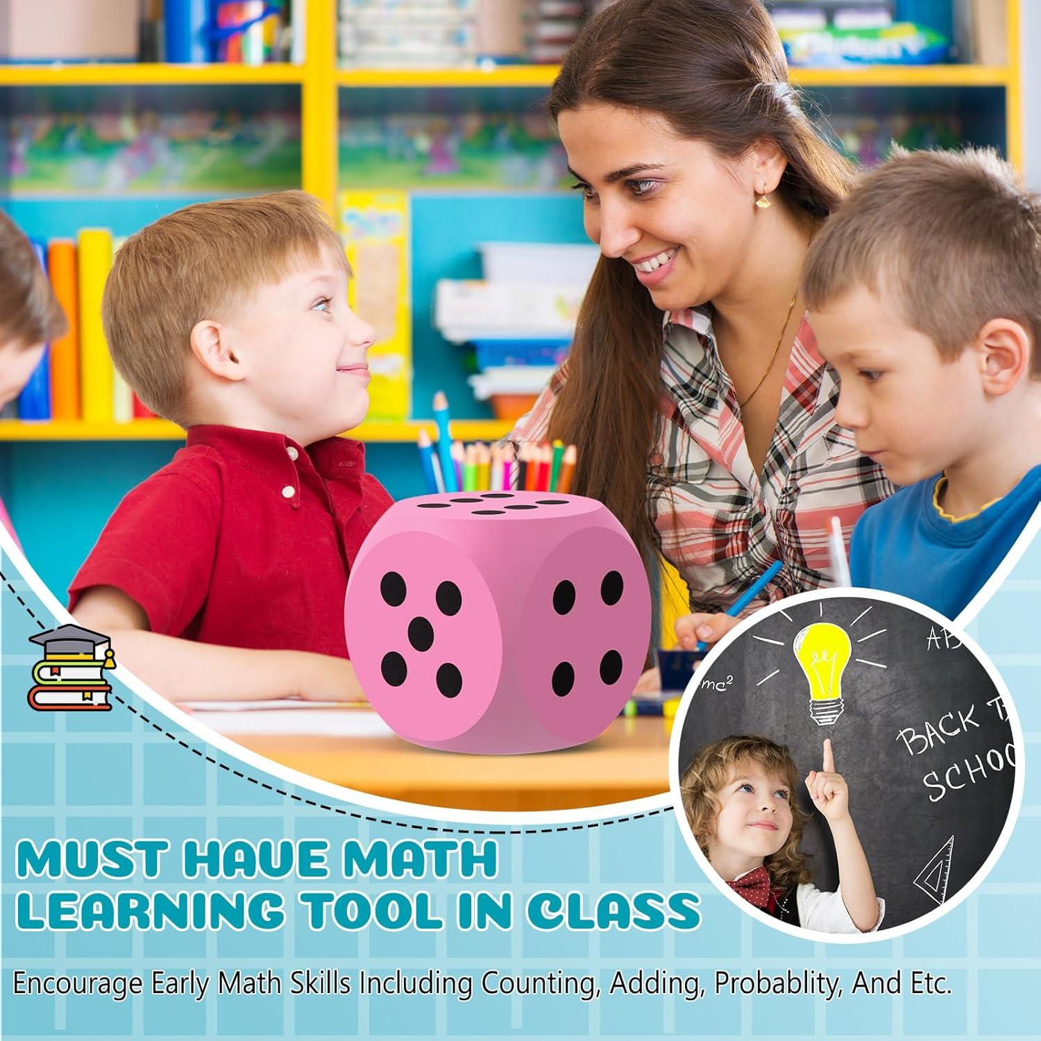 Dados de Espuma Gigantes Shappy 15.24 cm Rosa y Azul 2 Pcs