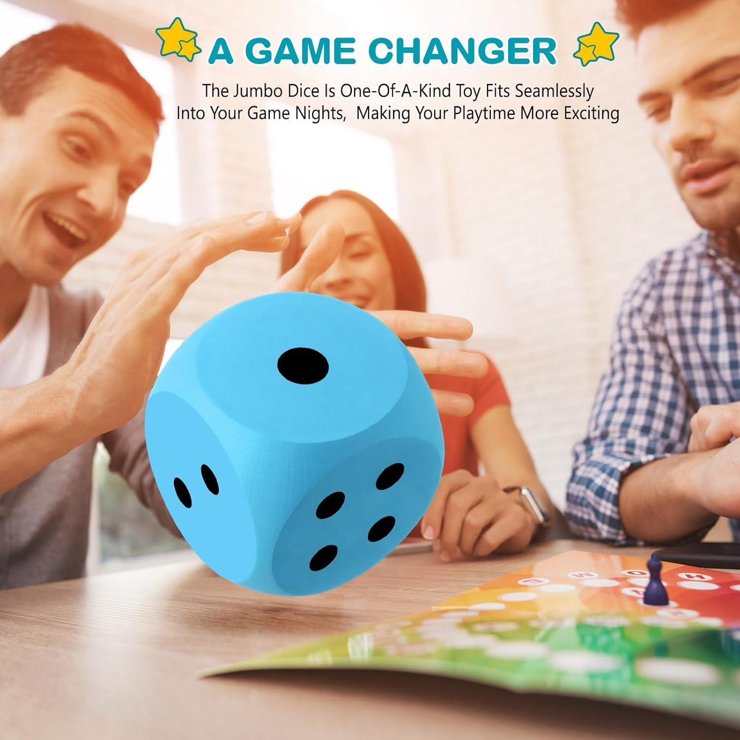 Dados de Espuma Gigantes Shappy 15.24 cm Rosa y Azul 2 Pcs