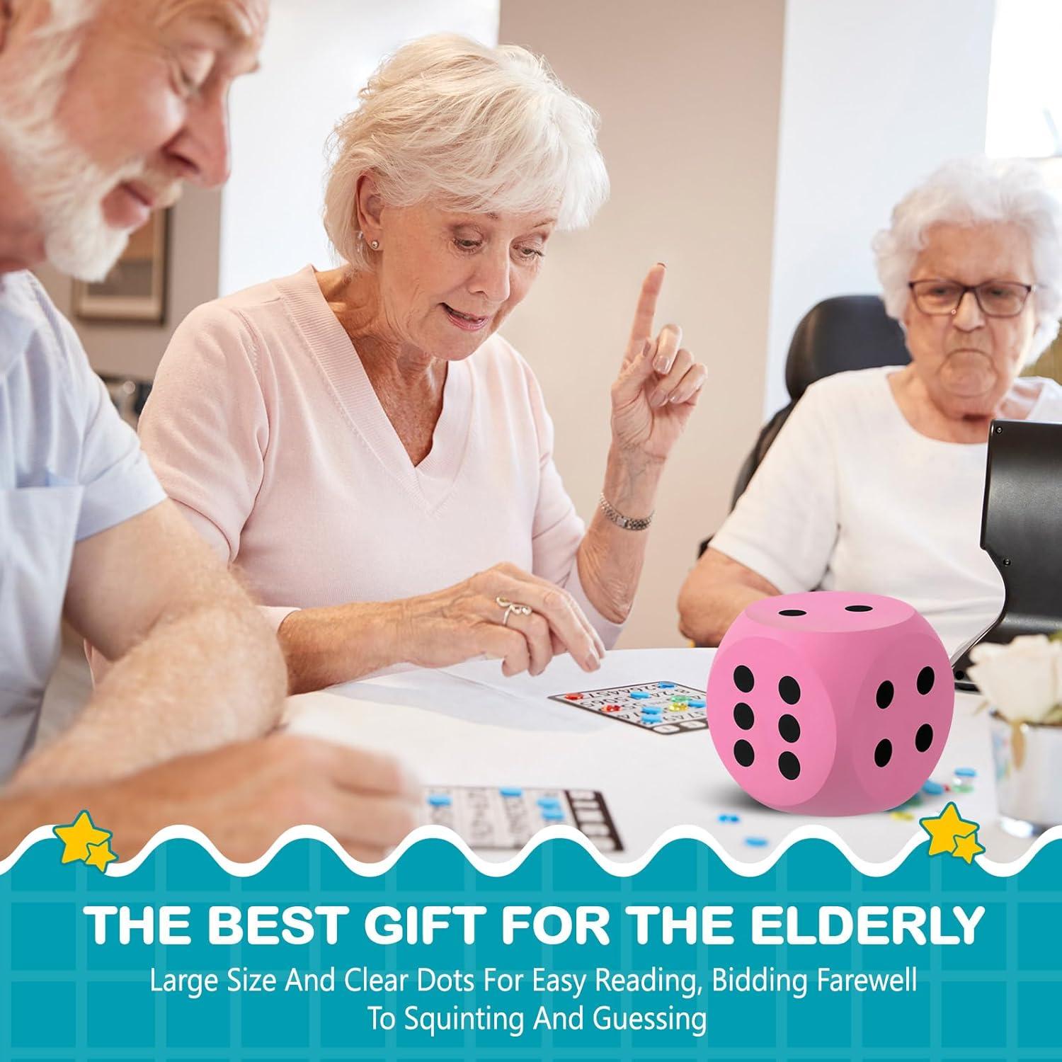 Dados de Espuma Gigantes Shappy 15.24 cm Rosa y Azul 2 Pcs