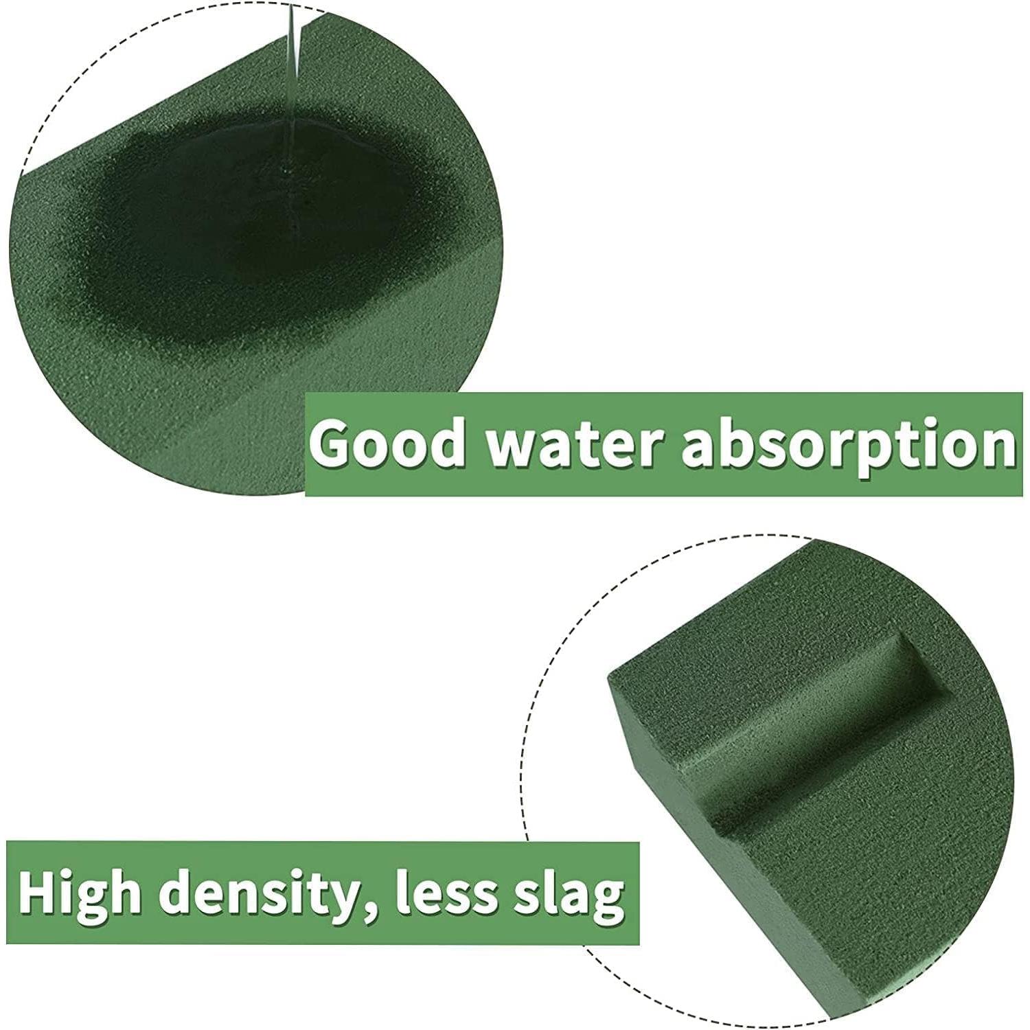 Bloques de Espuma Floral Verde 20x10x7.5 cm - 6 Pcs para Arreglos