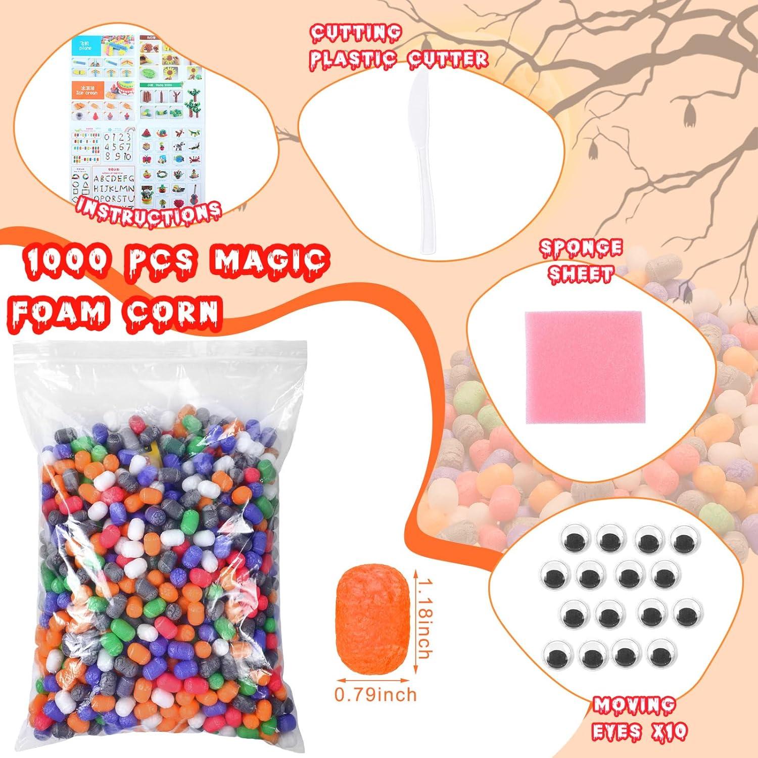 Kit de Manualidades de Maíz de Espuma Junkin 1000 Piezas