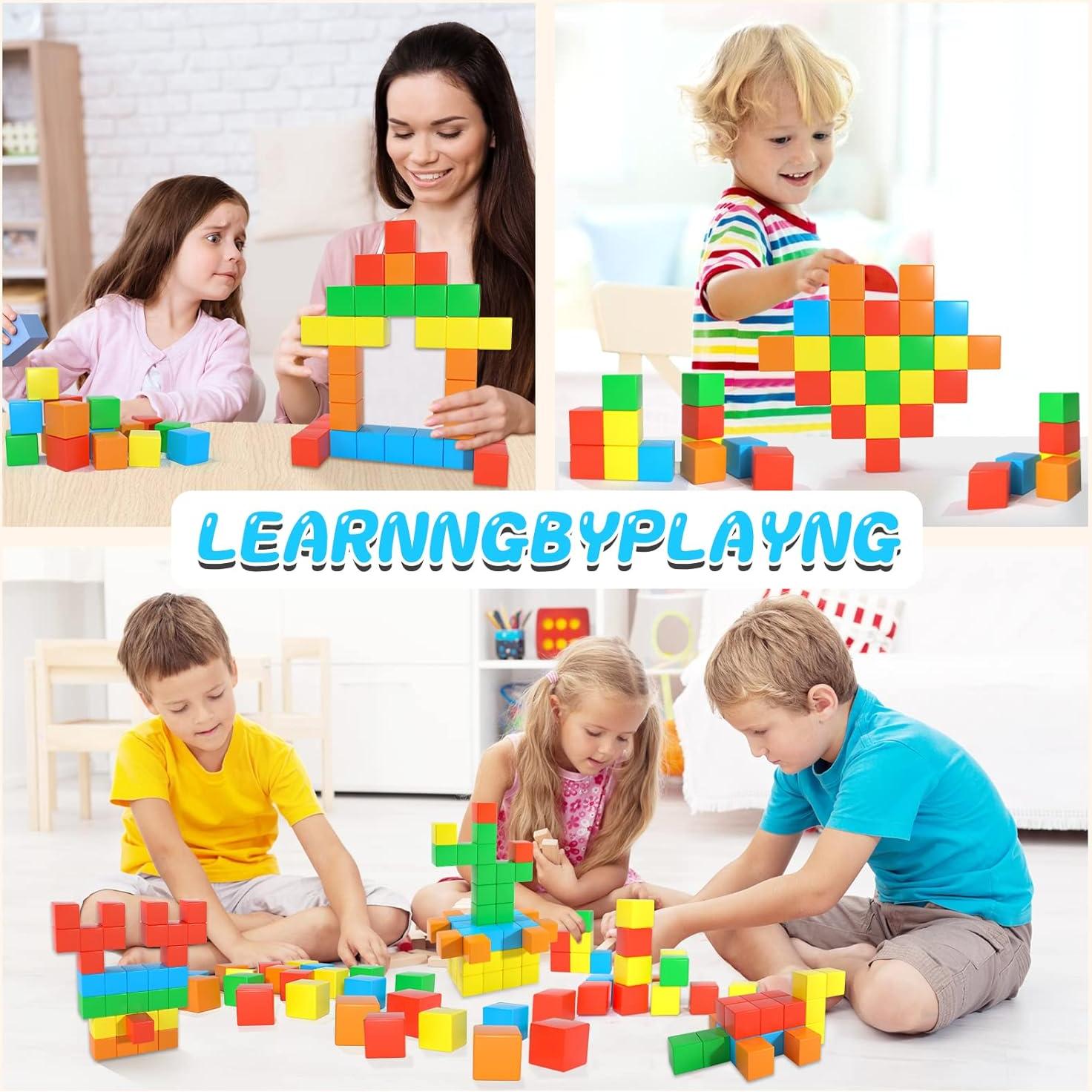 Bloques Magnéticos Zerxona 28PCS 3.58cm Juguetes Educativos