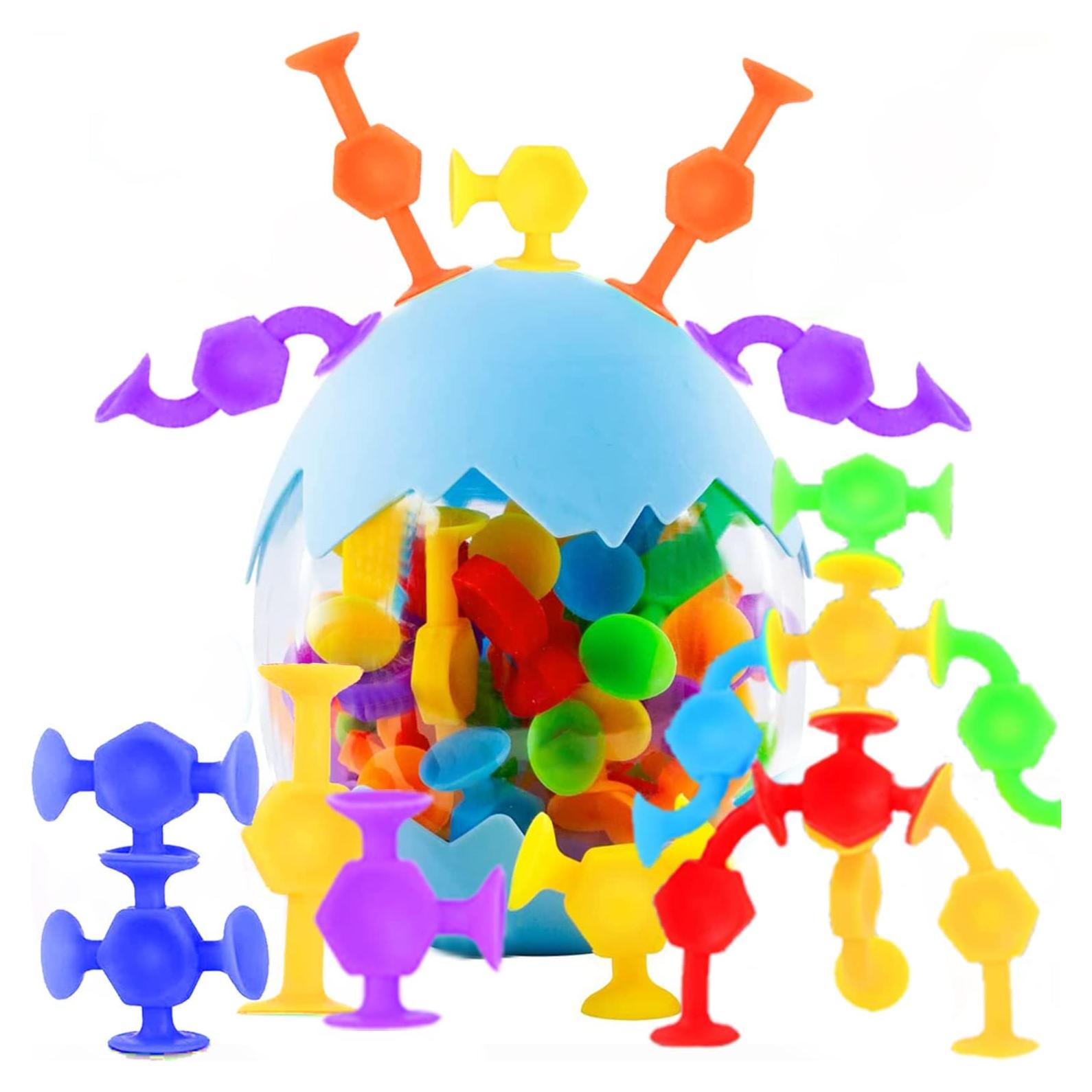 50 Juguetes de Succión Sensoriales CreateView para Niños 3+