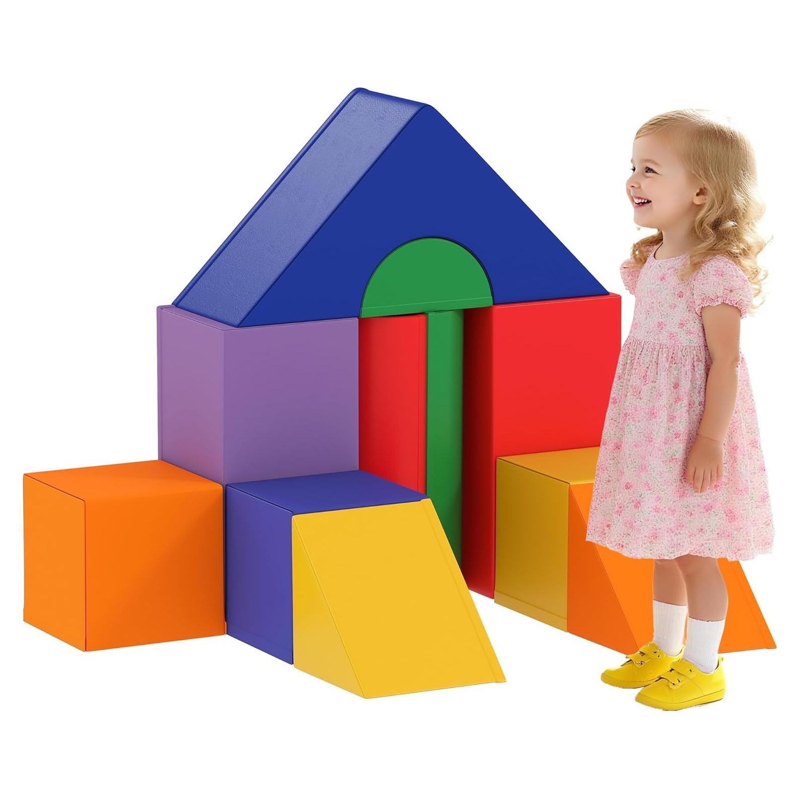 Bloques de Escalada de Espuma Soozier 11 Piezas para Niños 1-3 Años