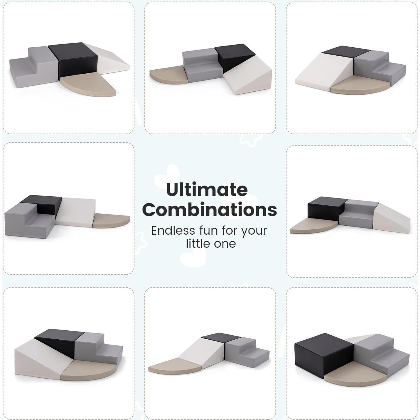 Conjunto de Juguetes de Escalada Costzon 4 Piezas para Niños