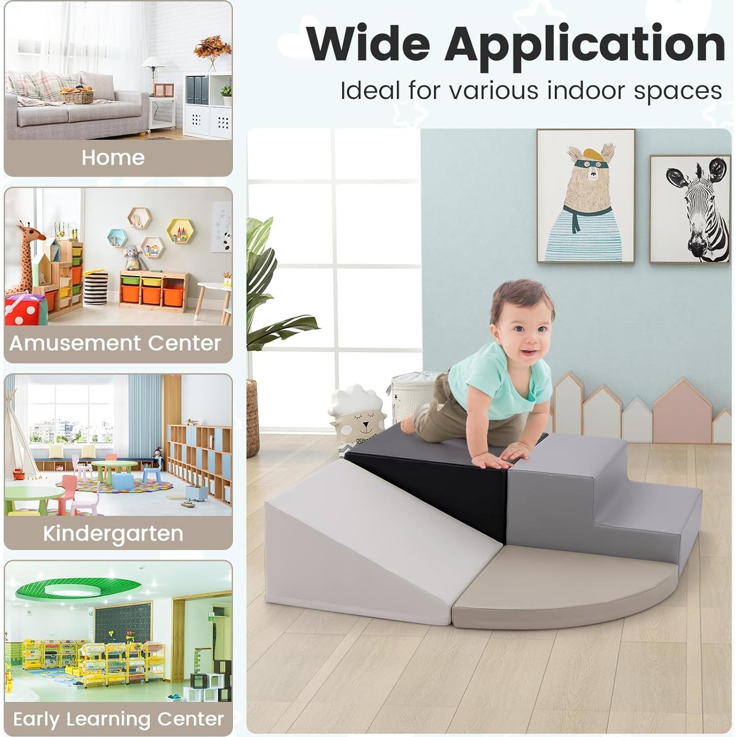 Conjunto de Juguetes de Escalada Costzon 4 Piezas para Niños