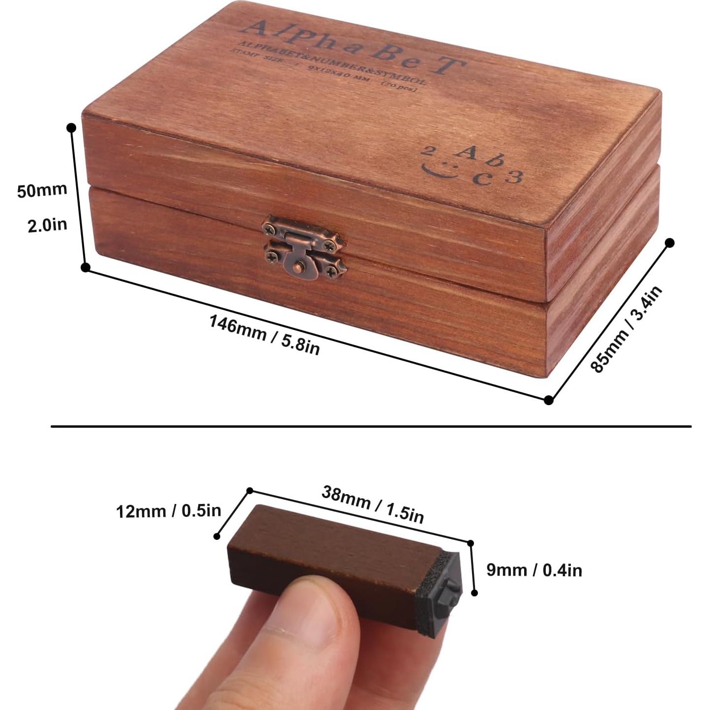 Set de Sellos de Letras y Números KUKLIPJIM - 210 Pcs