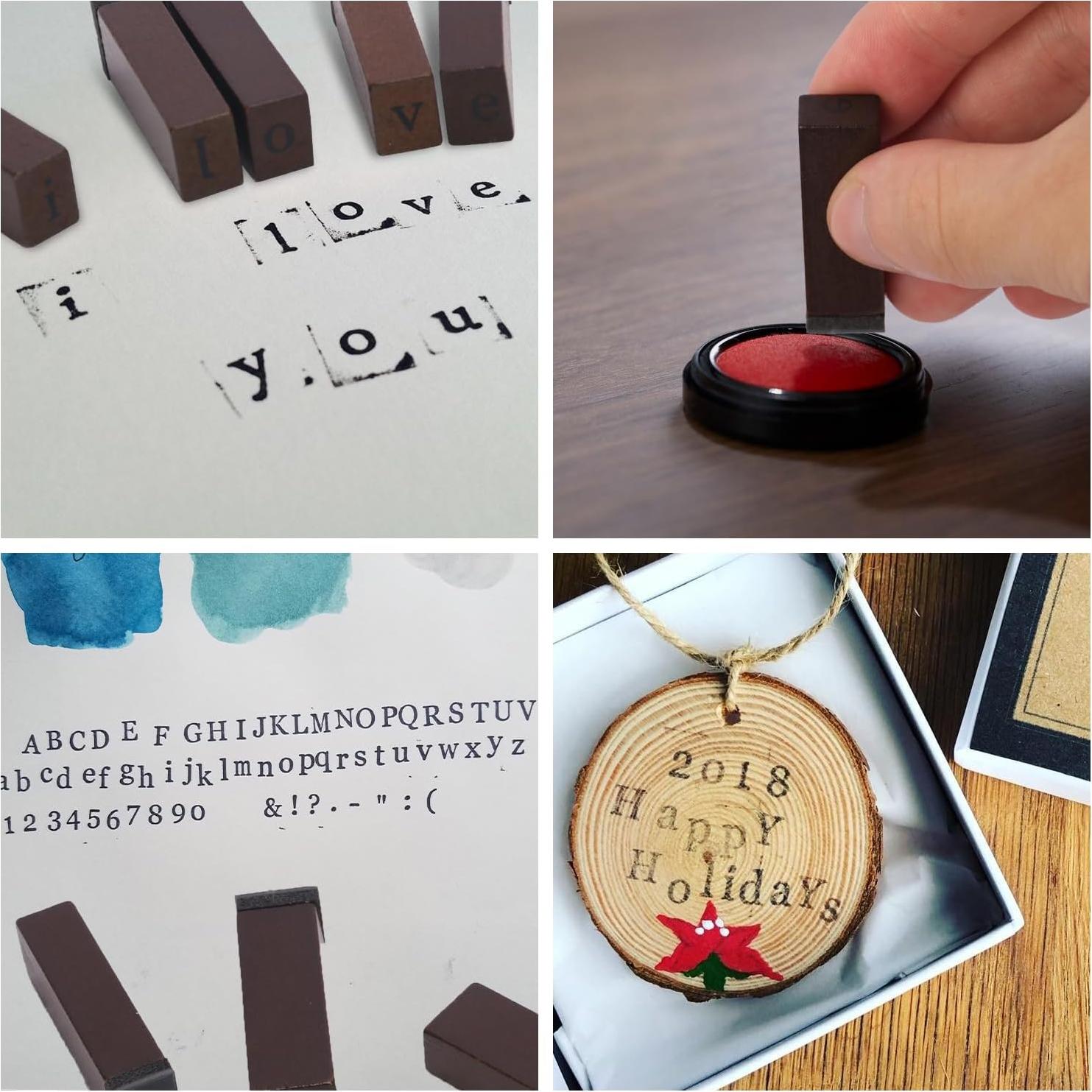 Set de Sellos de Letras y Números KUKLIPJIM - 210 Pcs