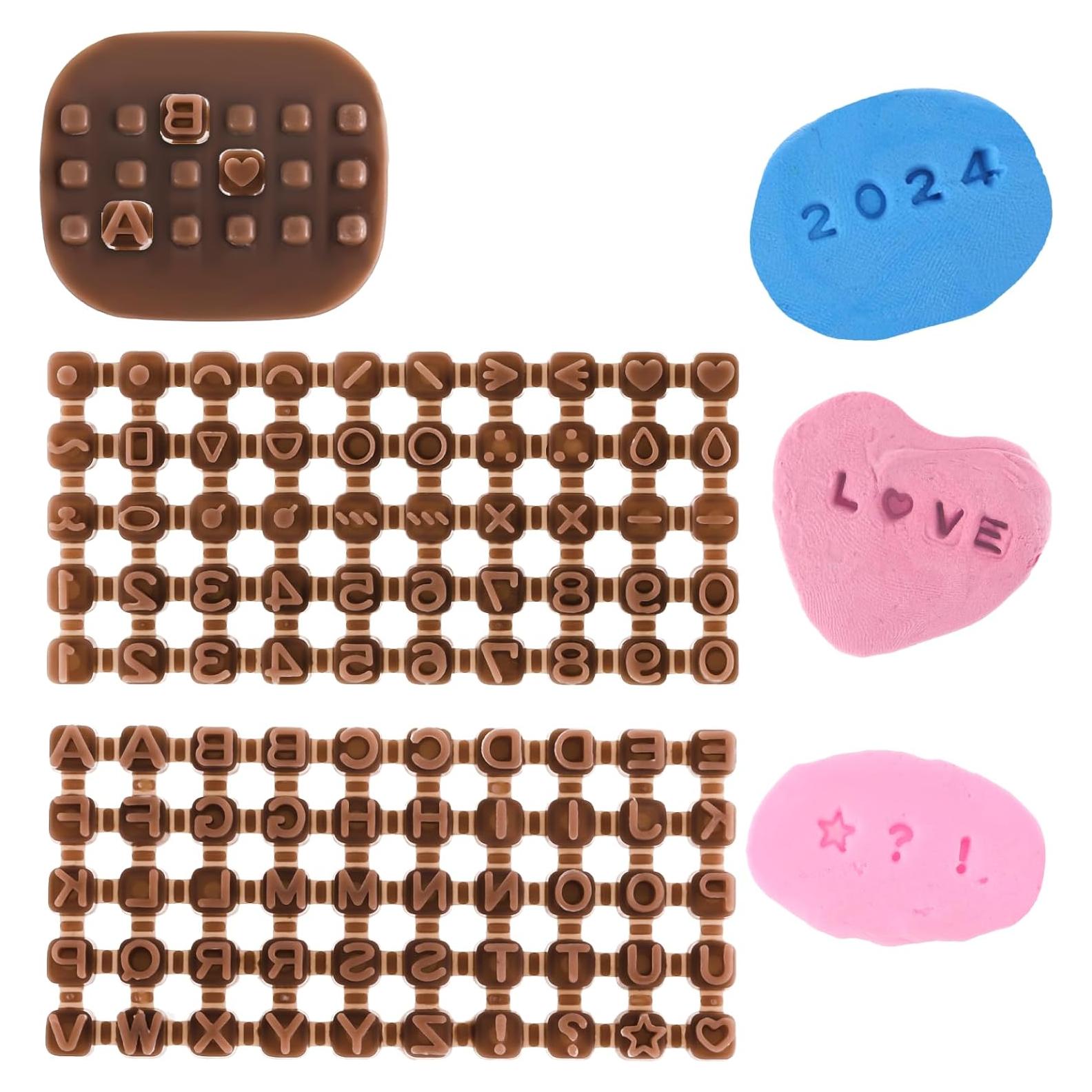 Juego de Sellos de Letras y Números Xthrotsenk 3 Piezas