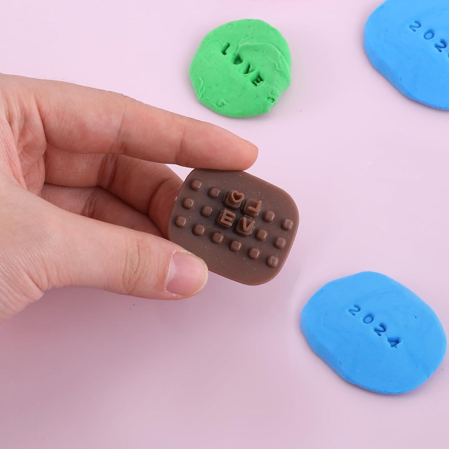 Juego de Sellos de Letras y Números Xthrotsenk 3 Piezas