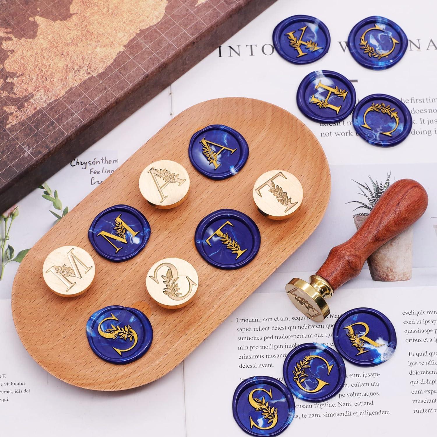 Kit Sello de Cera SWANGSA Letras A-Z 26 Piezas con Mangos