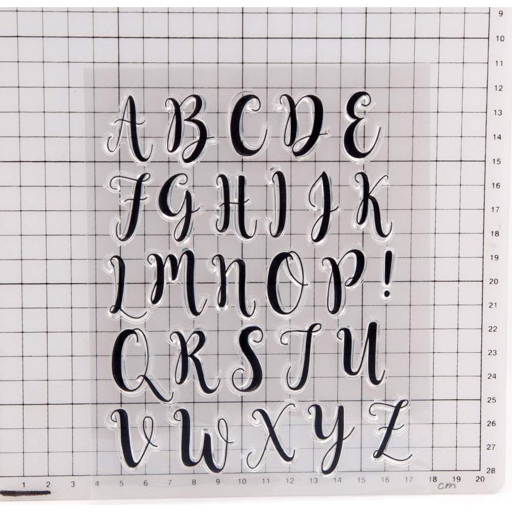 Sellos de Silicona Transparentes Alfabeto 26 Mayúsculas ABTOLS