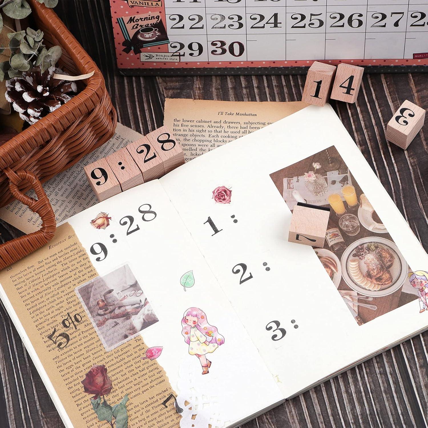 Juego de Sellos de Goma Dizdkizd 12 Piezas Números 0-9