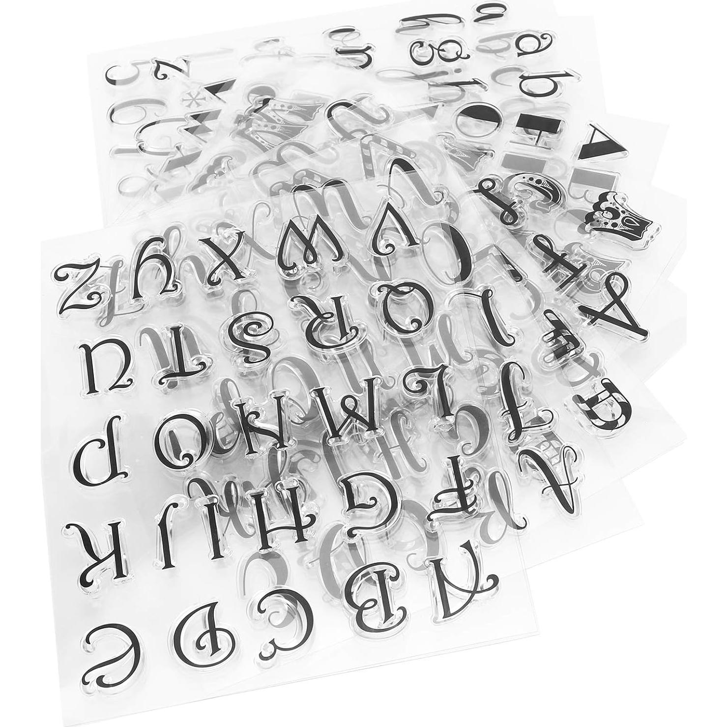 Juego de 8 Sellos Transparentes GLOGLOW para Scrapbooking