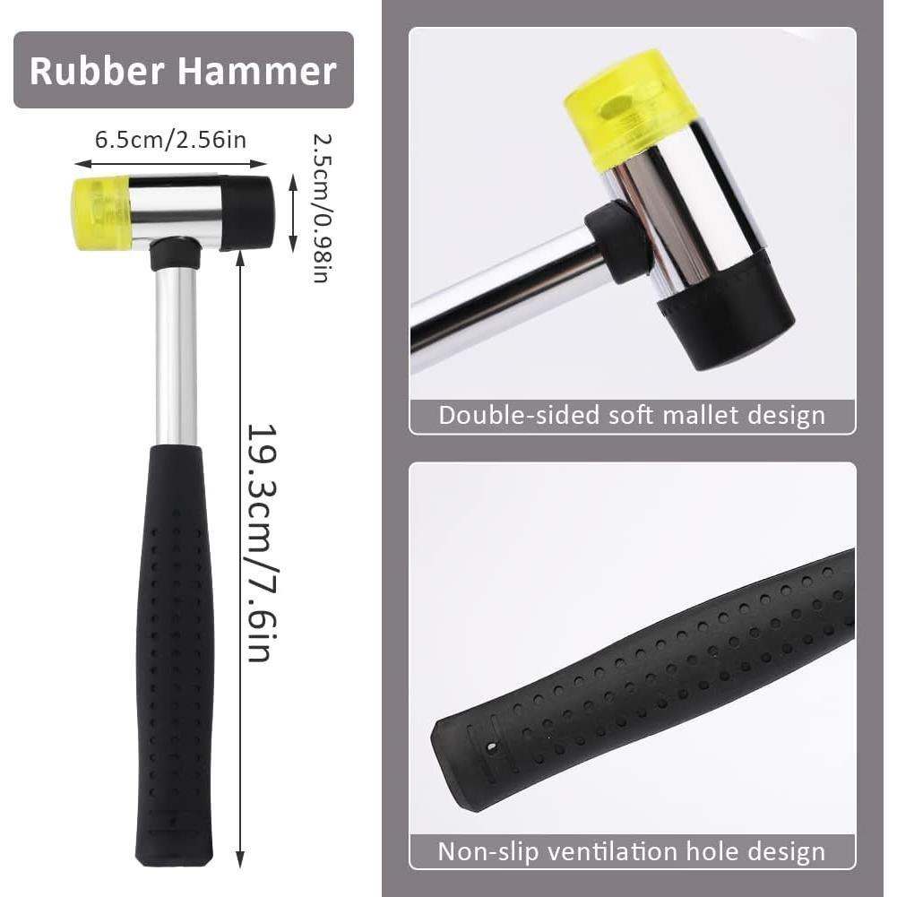 Kit de Estampado de Cuero 38 PCS ZMAAGG con Martillo y Sellos