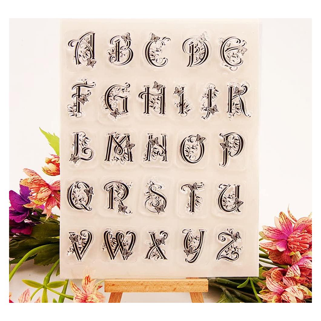Sello Transparente Letras Mayúsculas NVZBL 26 para Scrapbooking