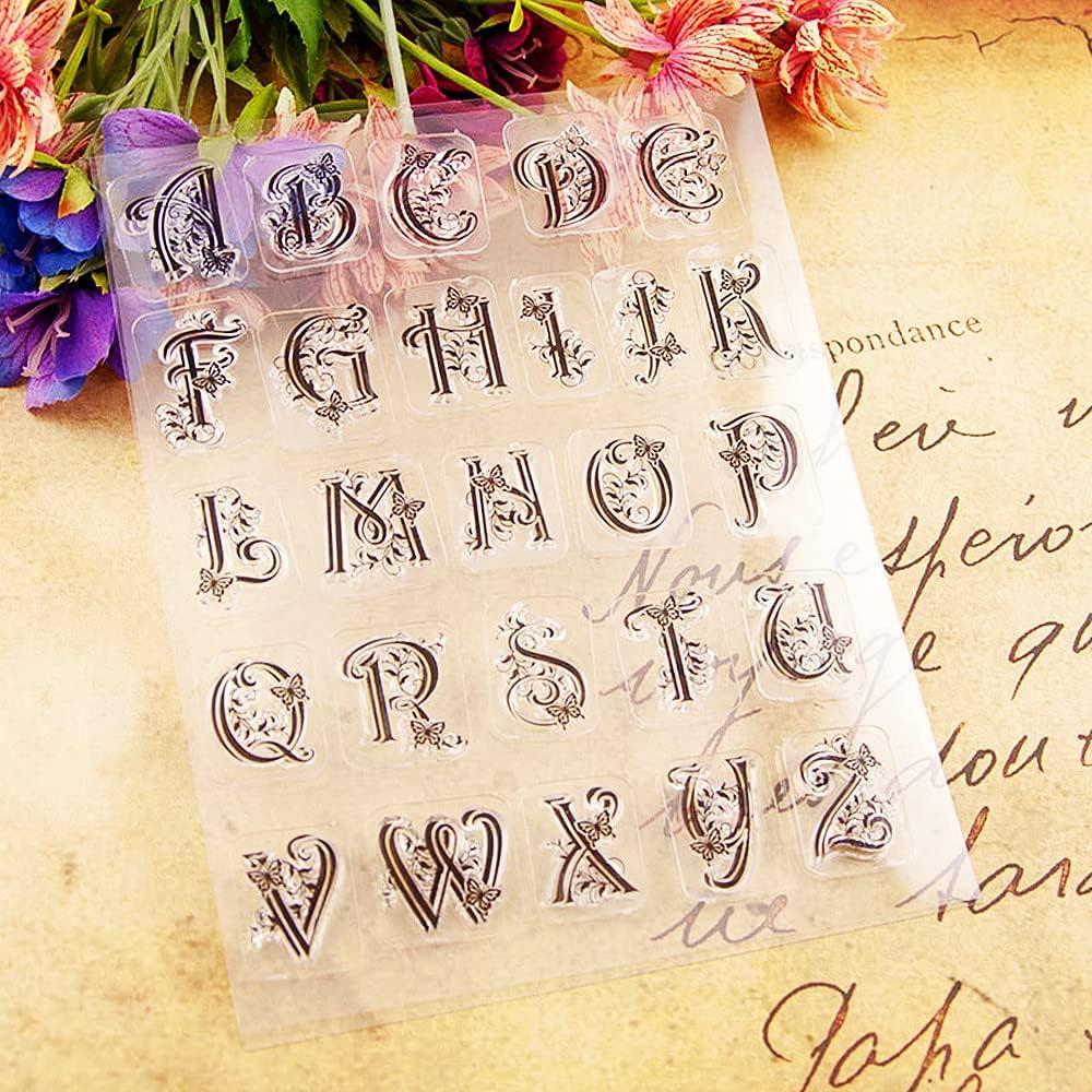 Sello Transparente Letras Mayúsculas NVZBL 26 para Scrapbooking