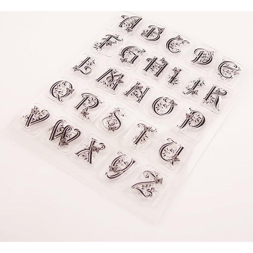 Sello Transparente Letras Mayúsculas NVZBL 26 para Scrapbooking