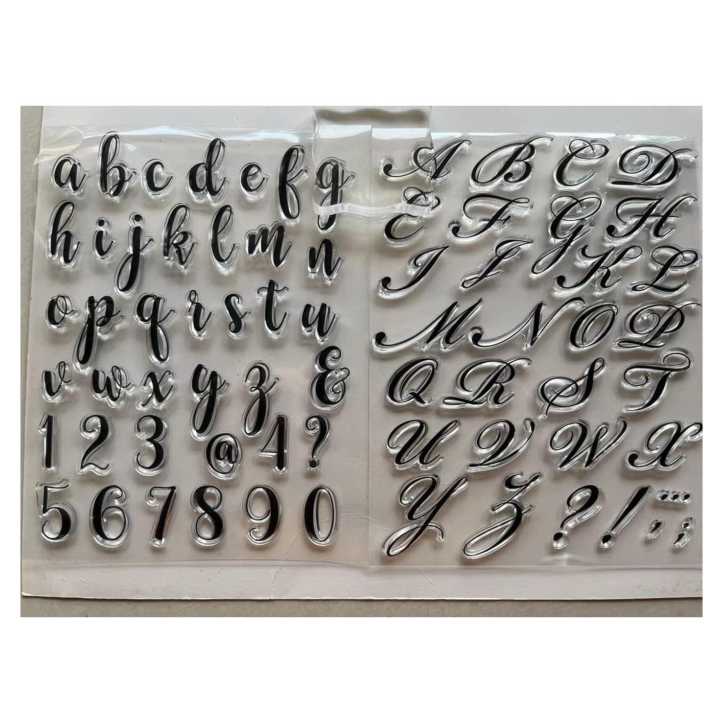 Sellos de Letras y Números MALISTLN para Manualidades 14x18cm