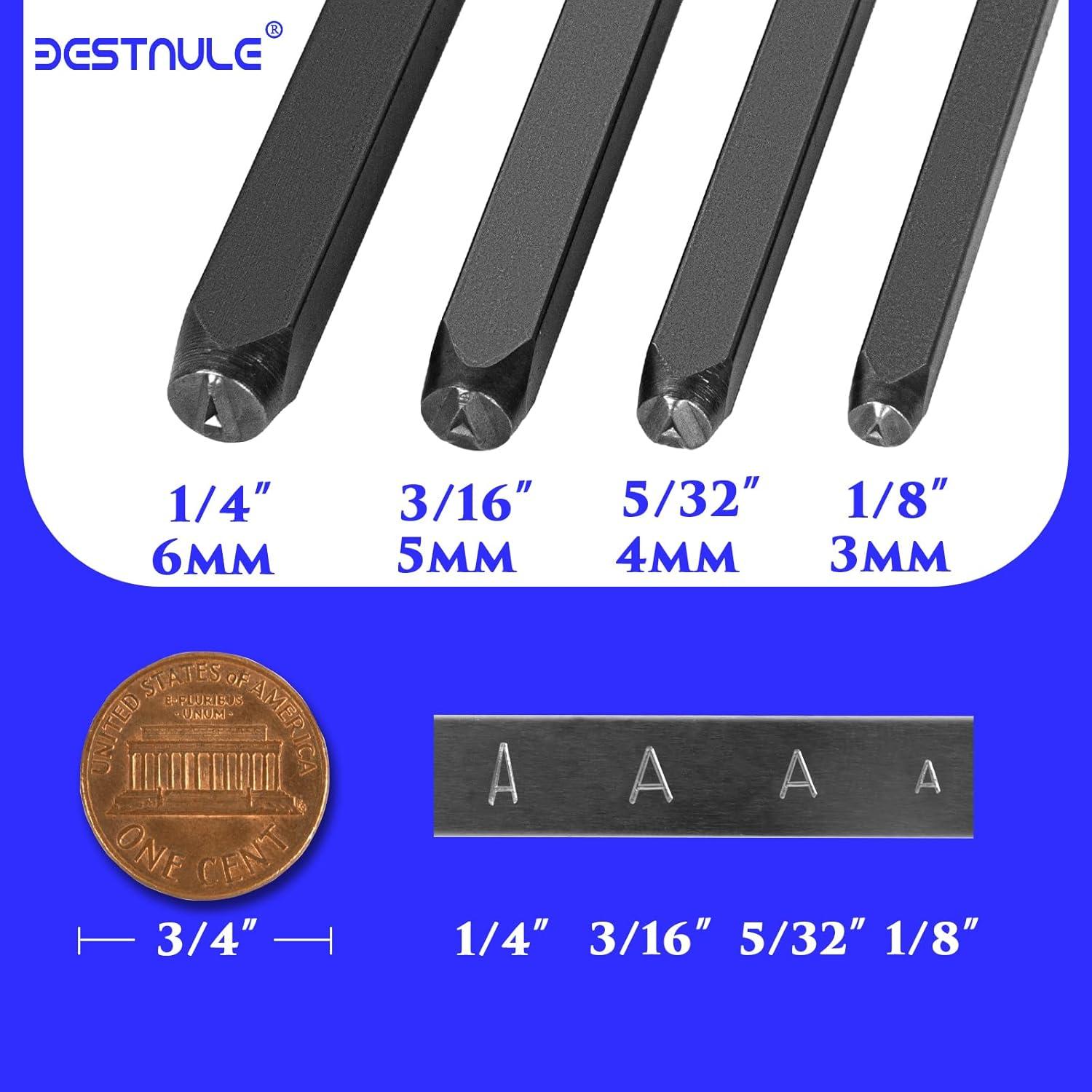 Kit de Estampado de Metal 42 Piezas BESTNULE - Letras y Números