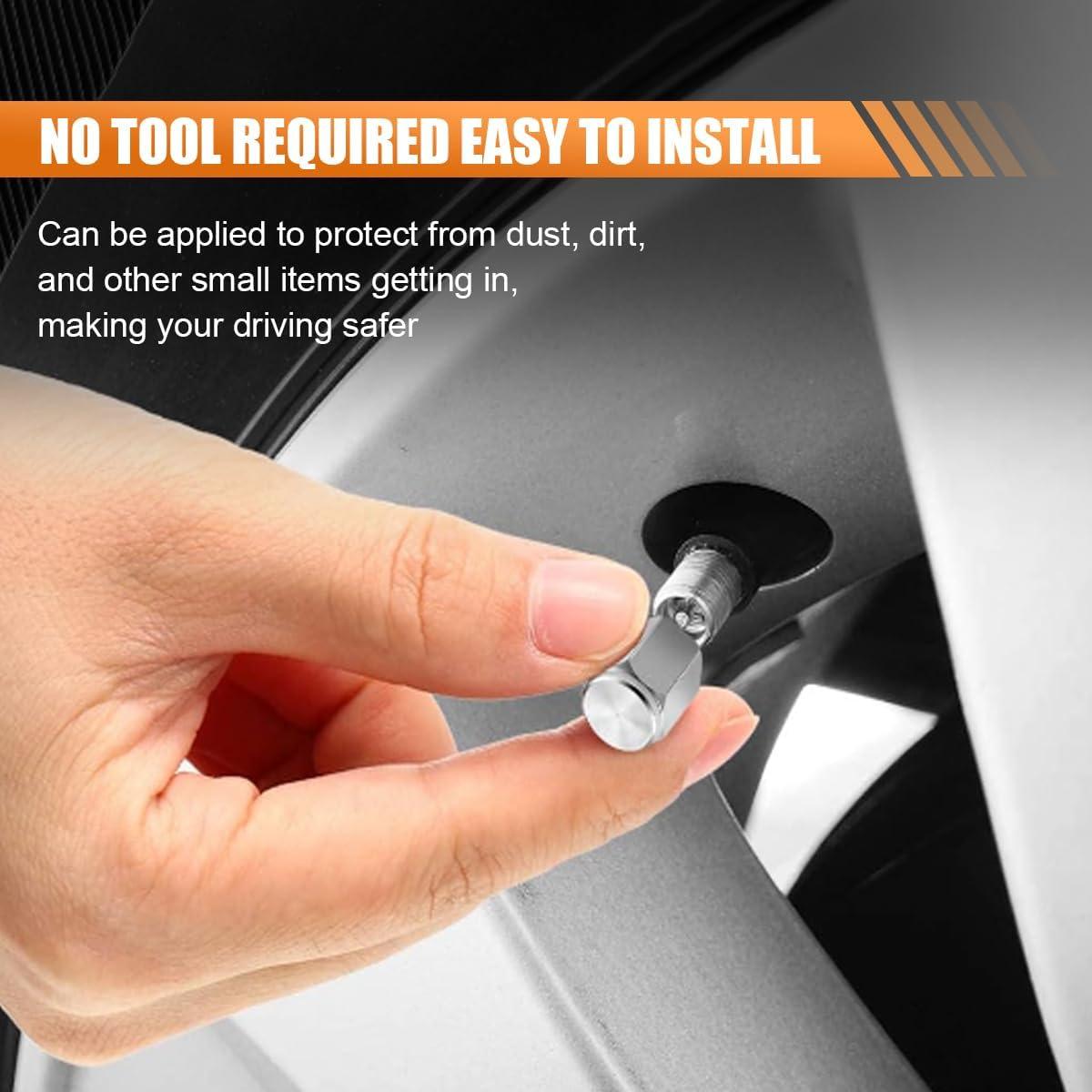 8 Tapones de Válvula de Neumático SMILFUY de Latón con O-Ring