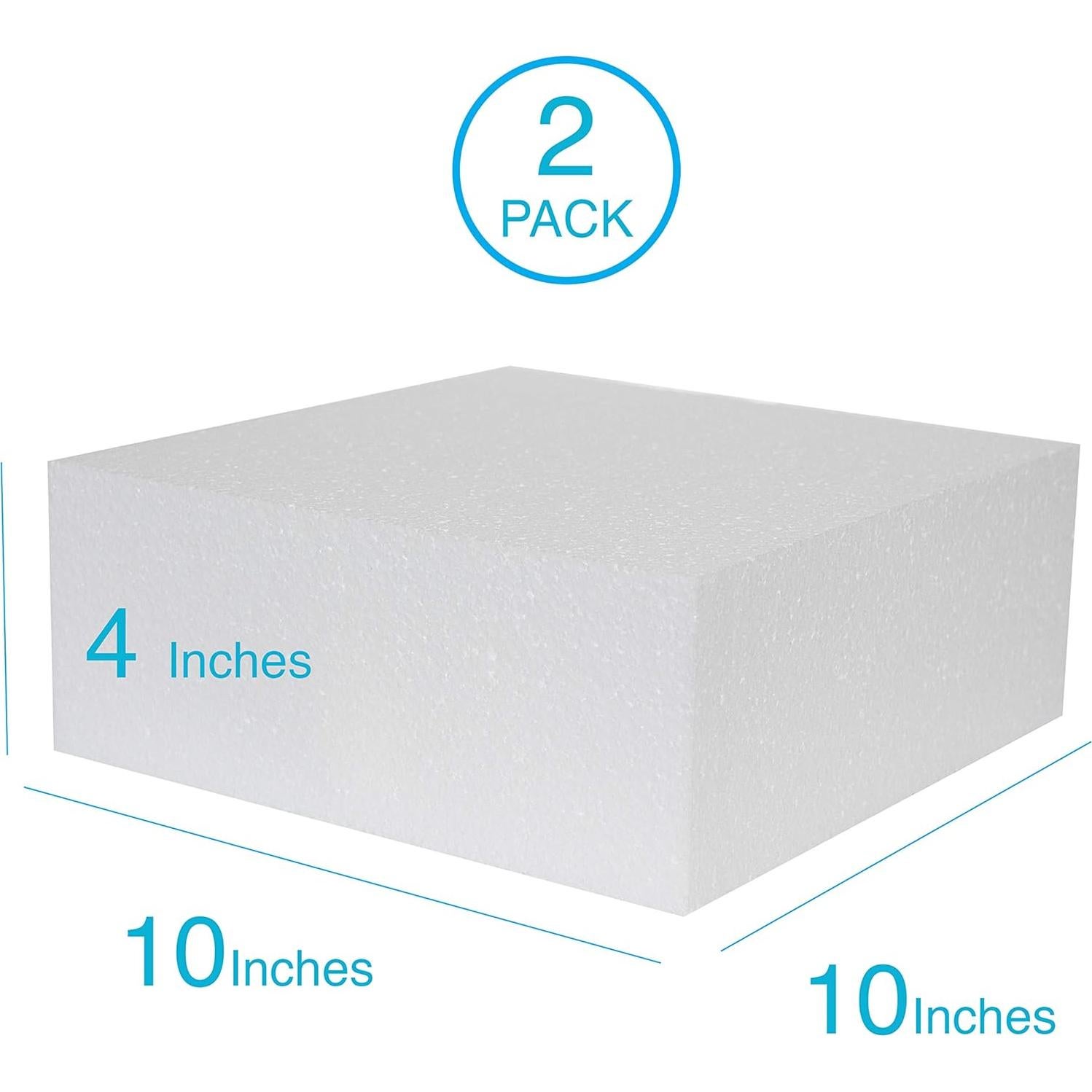 Bloques de Espuma Dura Silverlake - Paquete de 2 (25.4x25.4x10.16 cm)