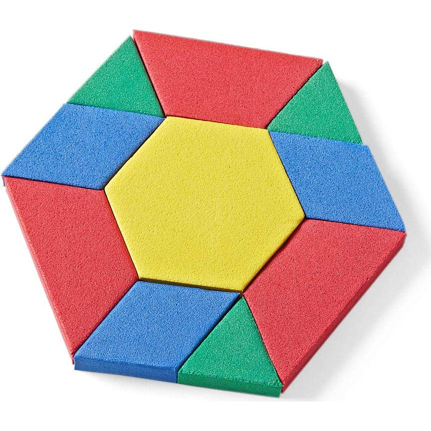 Bloques de Patrón de Espuma hand2mind - Juego de 100 Formas 3D