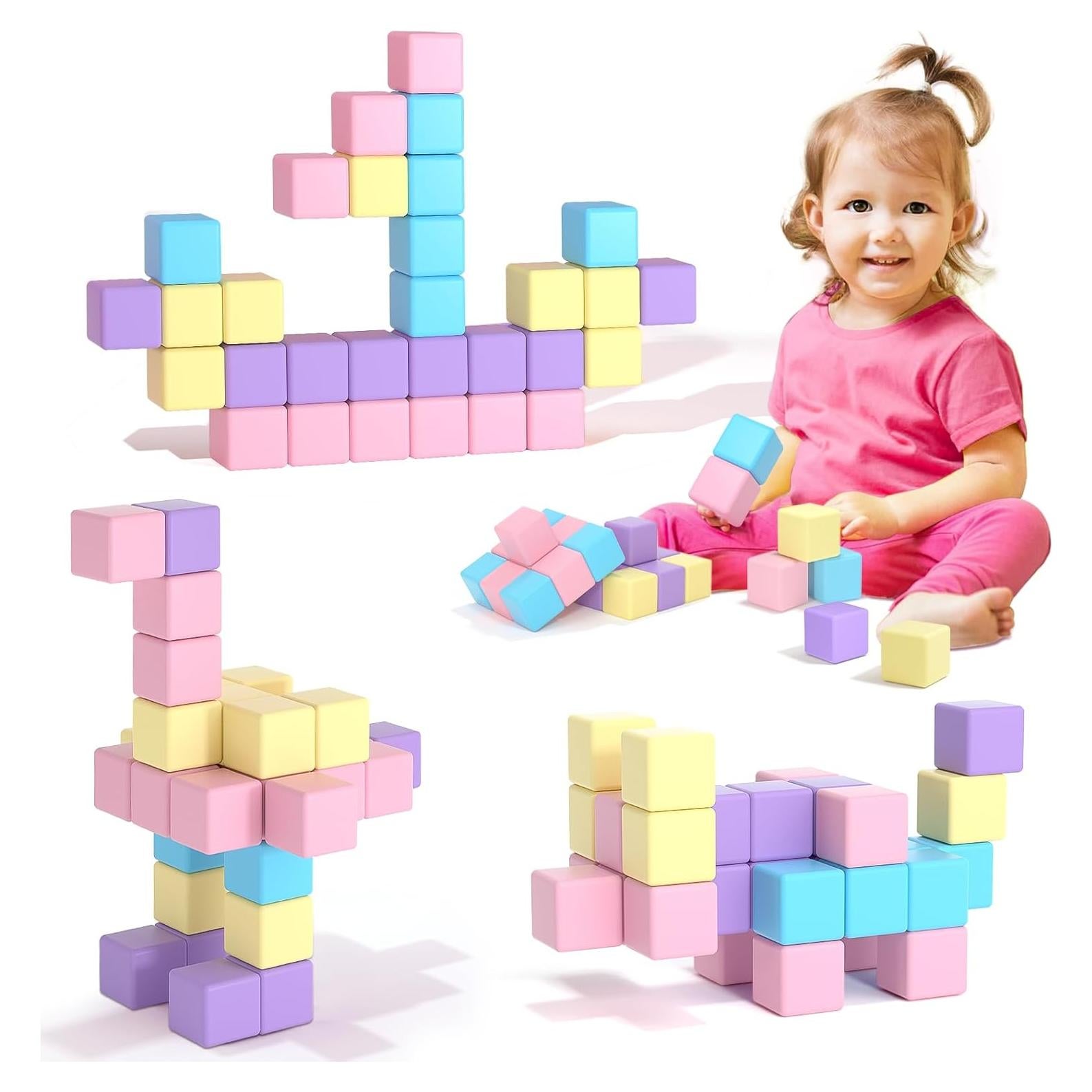 Bloques Magnéticos Macaron para Niños 3-5 Años - 20 Piezas