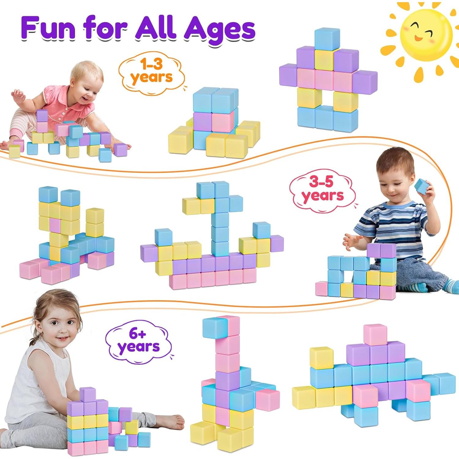 Bloques Magnéticos Macaron para Niños 3-5 Años - 20 Piezas