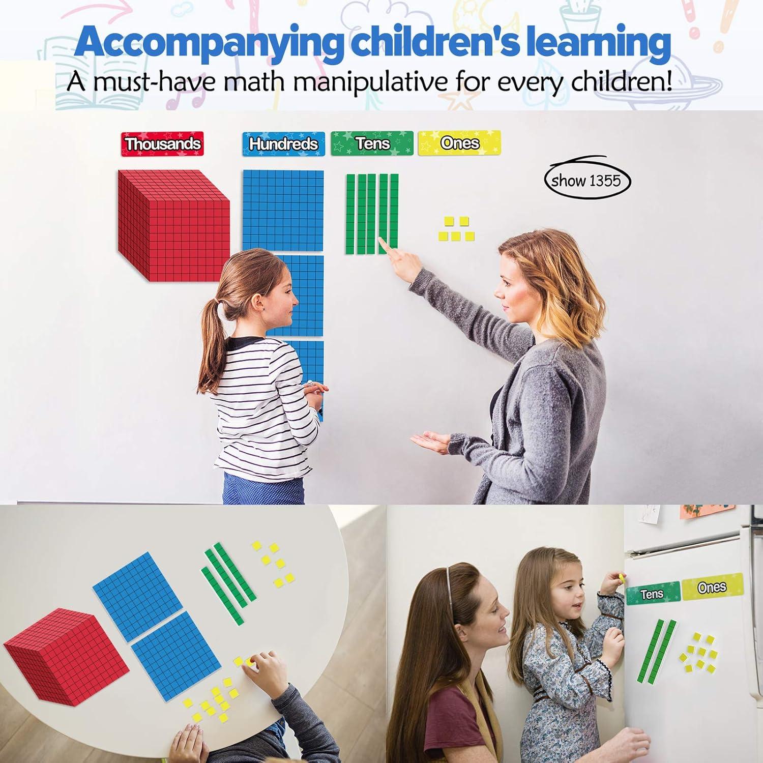 Bloques Magnéticos Base Diez Torlam 131 PCS para Primaria