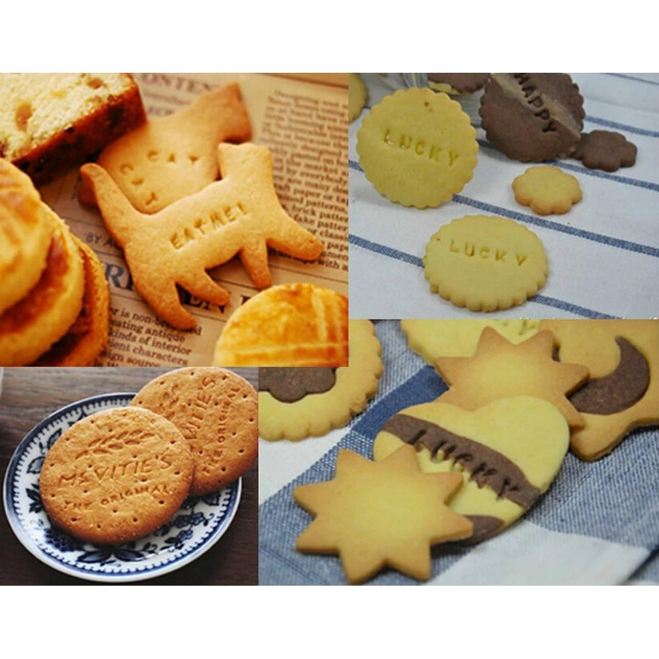 Juego de 73 Sellos de Alfabeto y Números Gracelife - Fondant