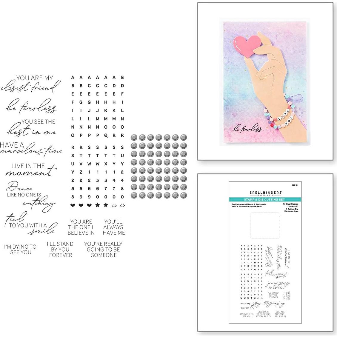 Conjunto de Sellos y Troqueles Bestie - 14 Sellos + 1 Troquel